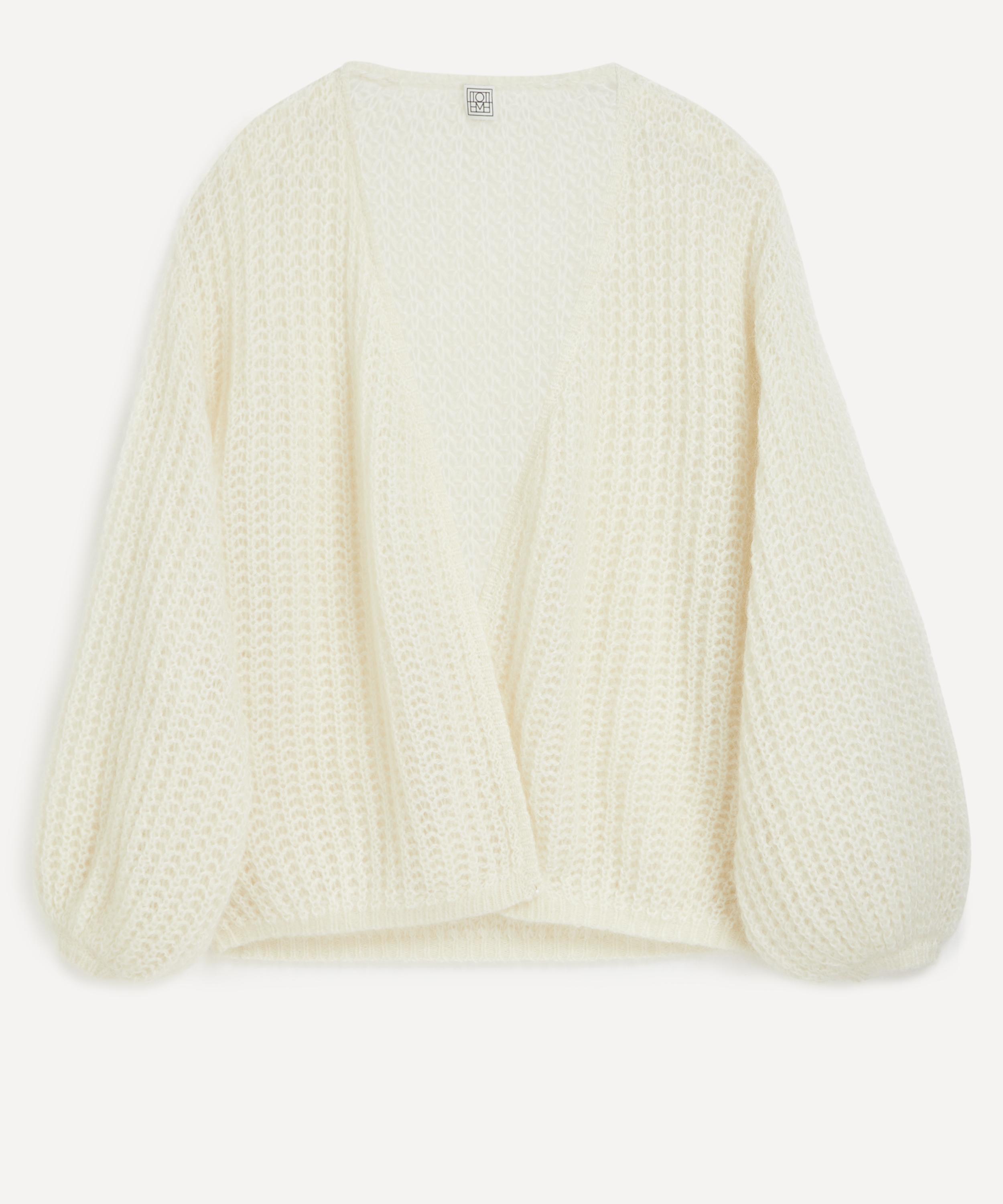 Totême Toteme Women's Off-white Puffed Cardigan