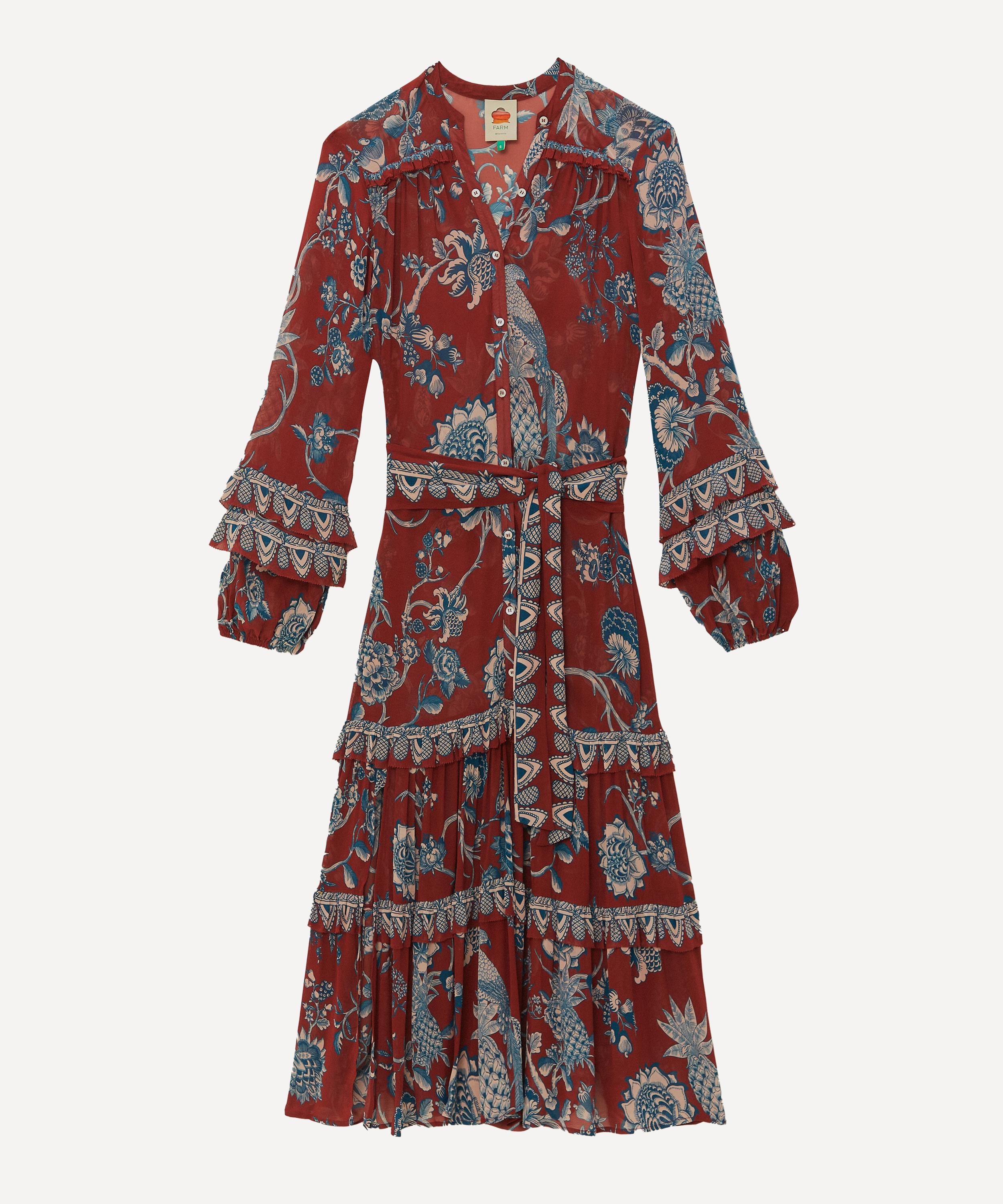 Farm Rio Women's Tropical Landing Maxi Dress