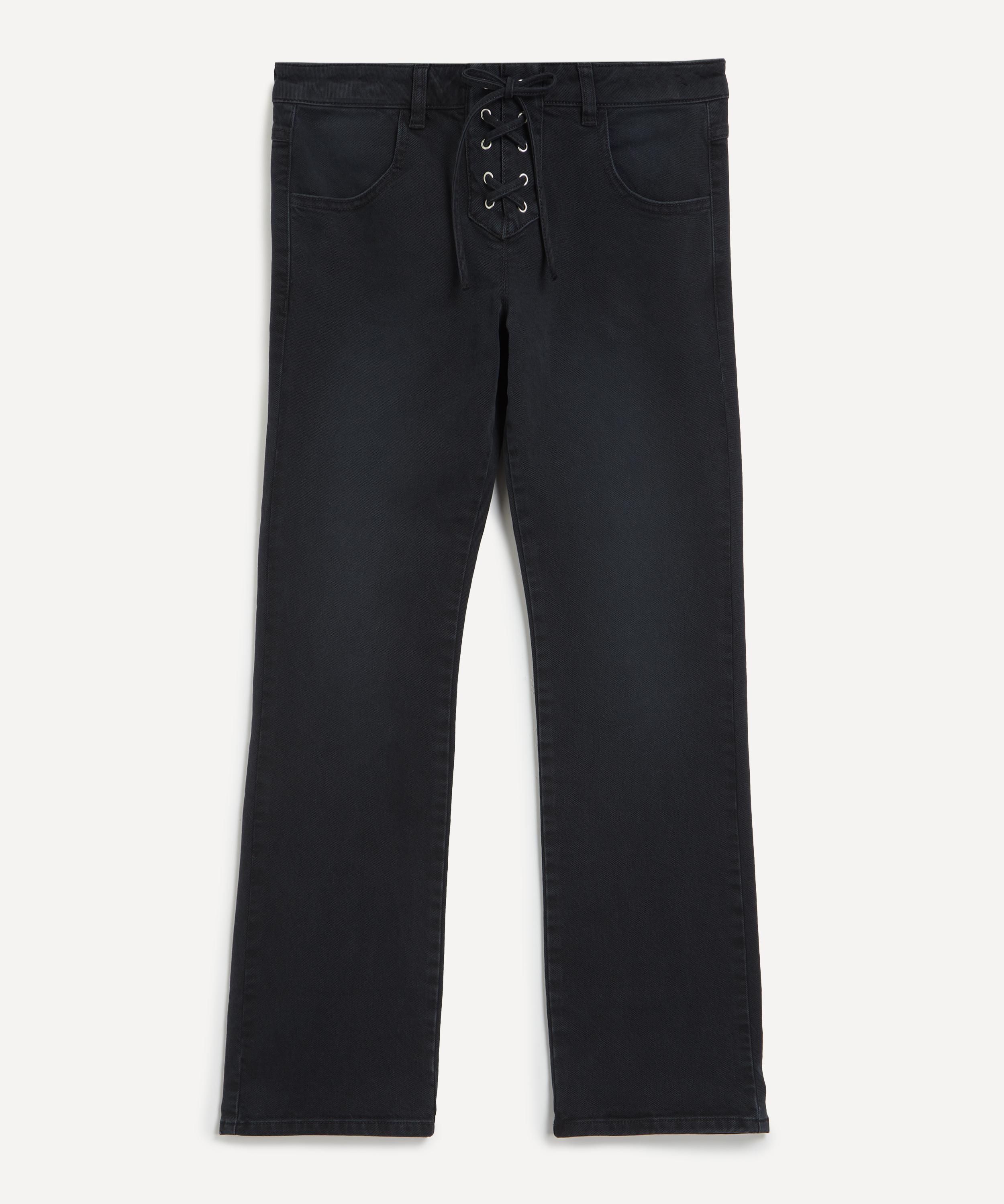 Shop Isabel Marant Women's Vanel Laced Stretch Denim Jeans