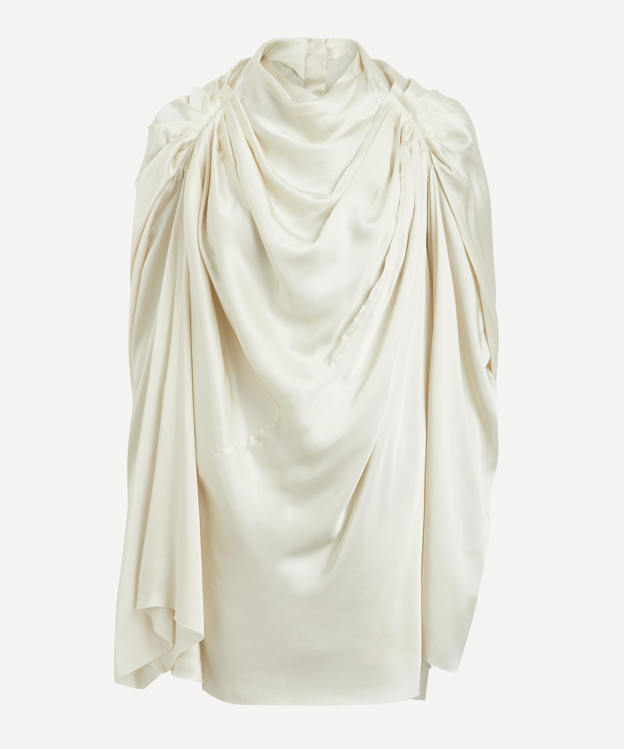 Rick Owens Women's Claudette Draped Charmeuse Top