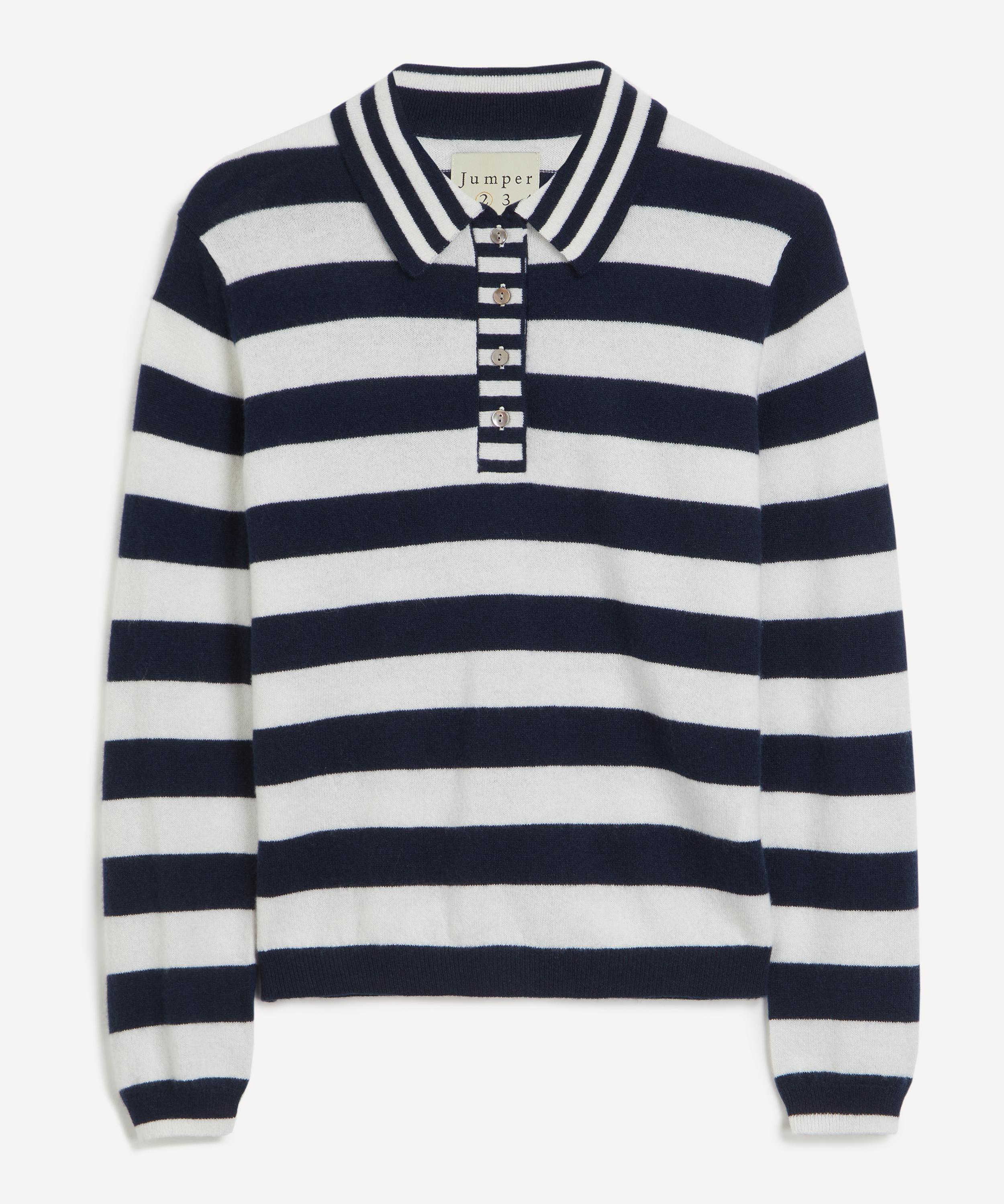 Jumper 1234 Women's Mixed Stripe Polo