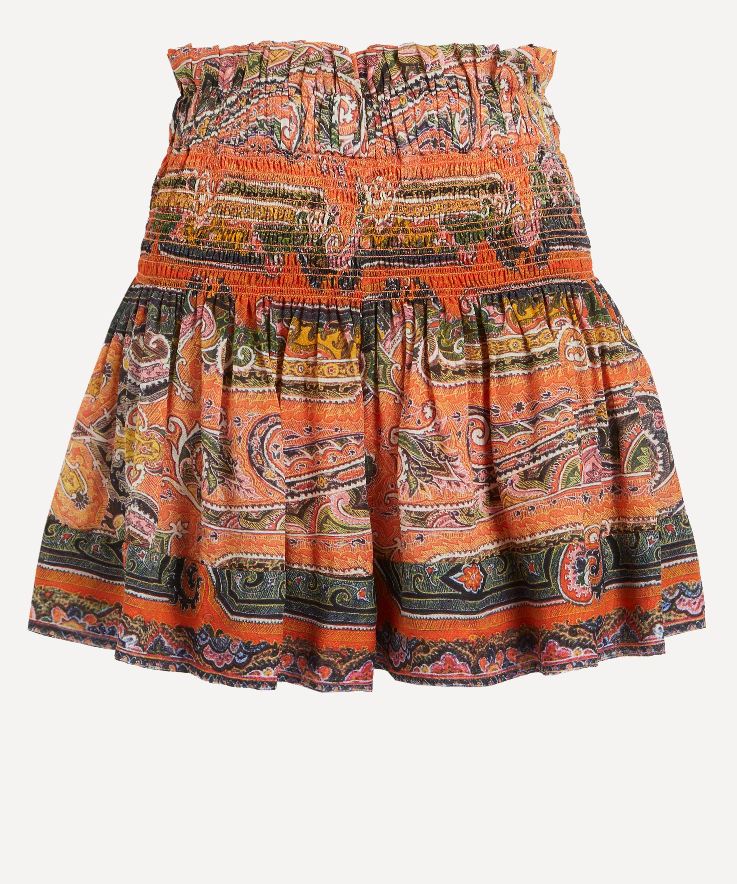 Shop Isabel Marant Women's Maelly Silk Printed Shorts