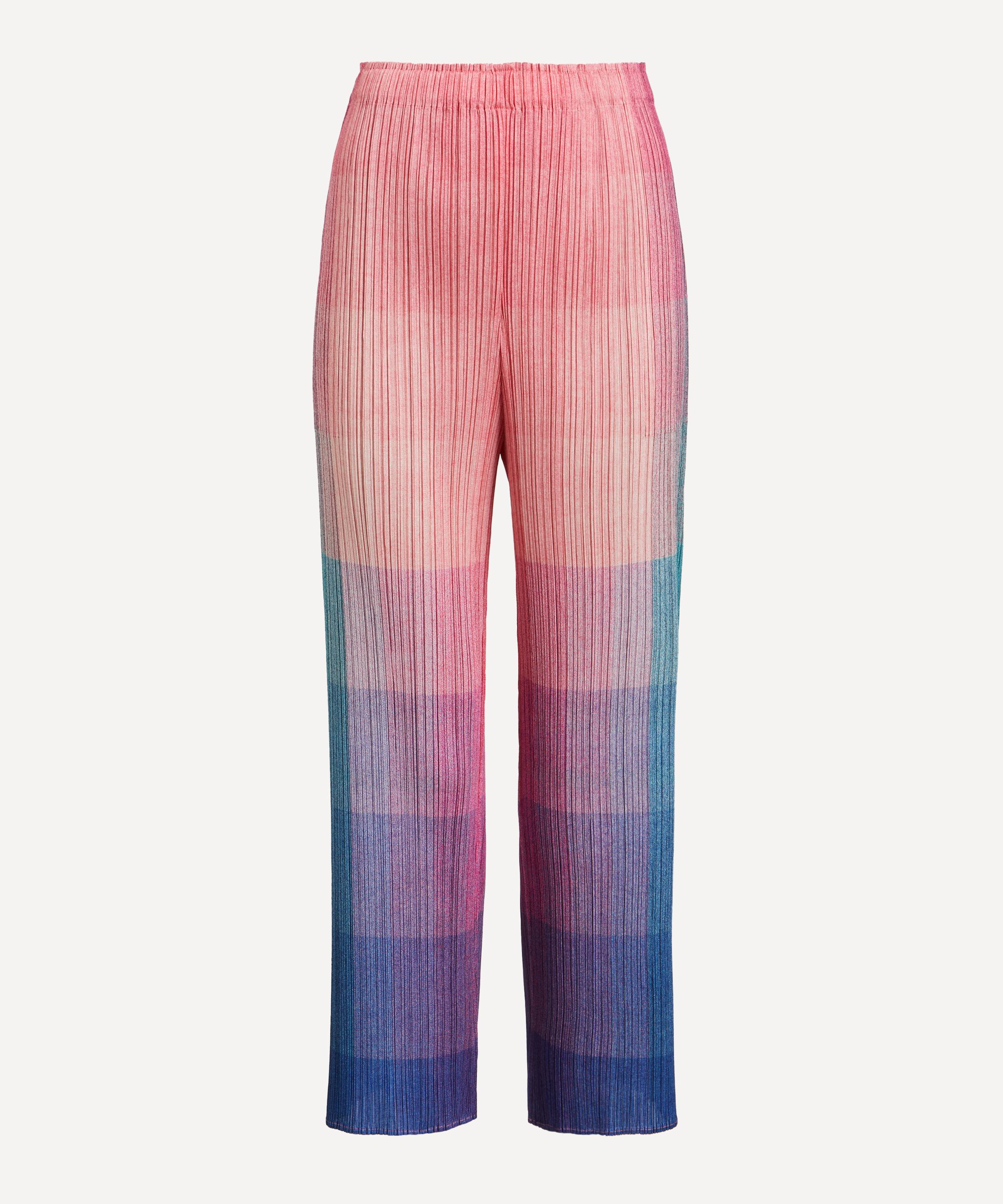 Shop Issey Miyake Pleats Please  Women's Photon Pleated Straight-leg Trousers