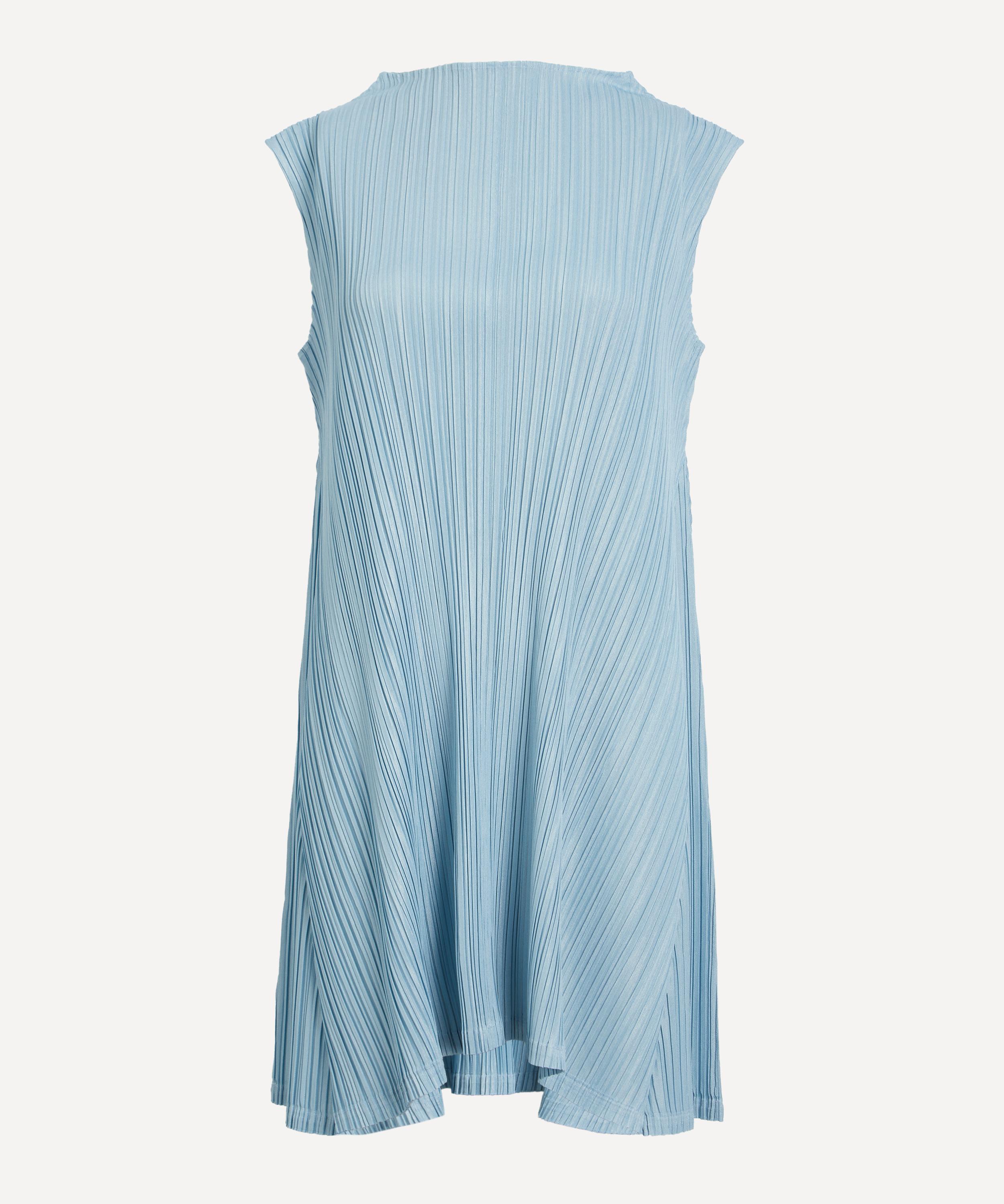 Issey Miyake Pleats Please  Women's Mellow Pleats Pleated Tunic In Blue