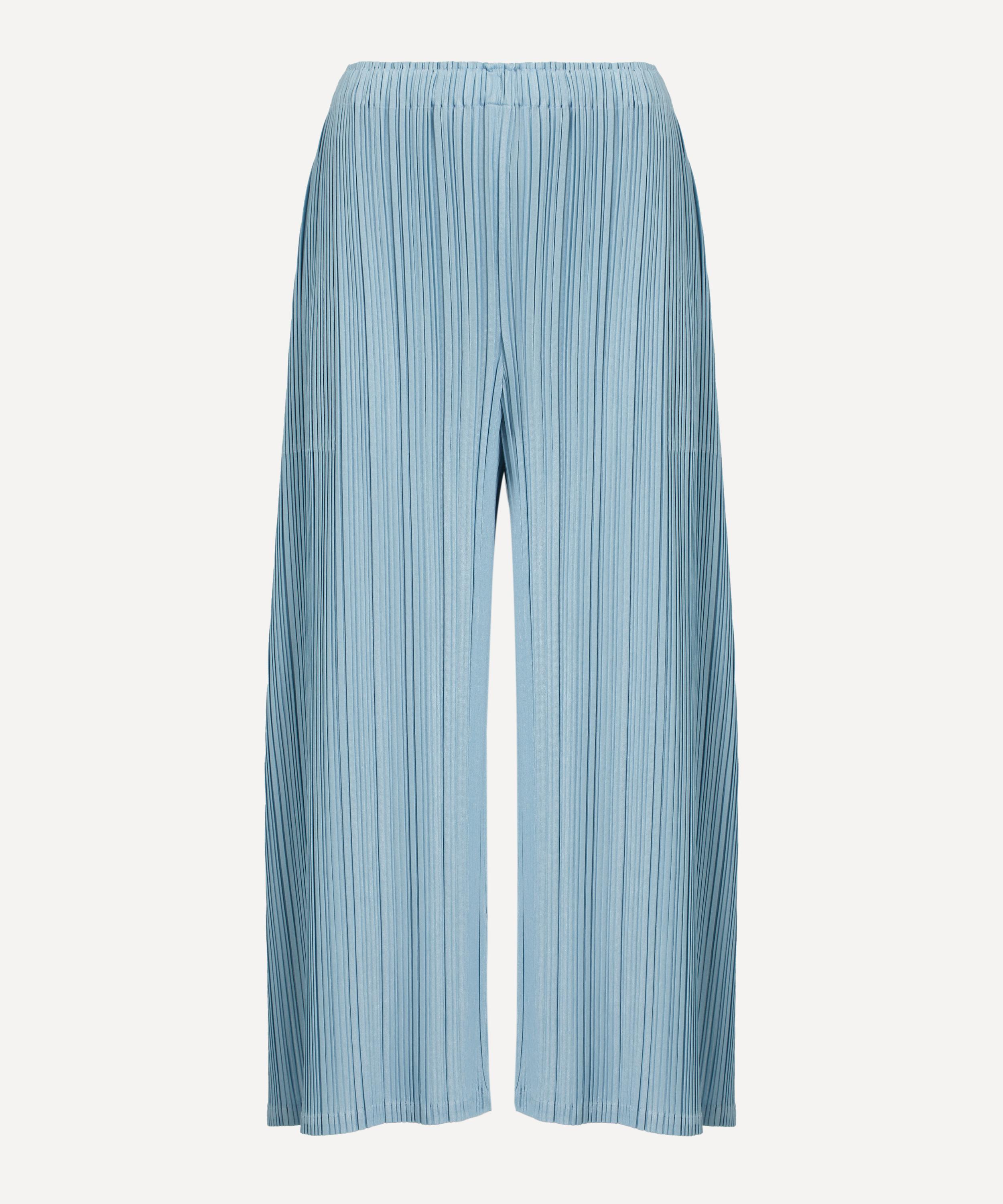 Issey Miyake Blue Thicker Bottoms 2 Trousers In Blue