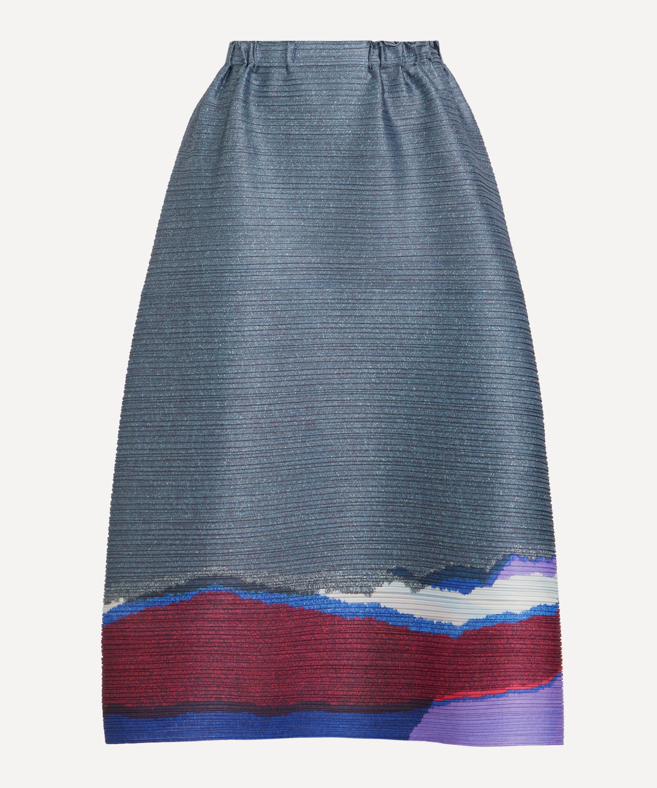 Issey Miyake Grainy Colors Midi Skirt