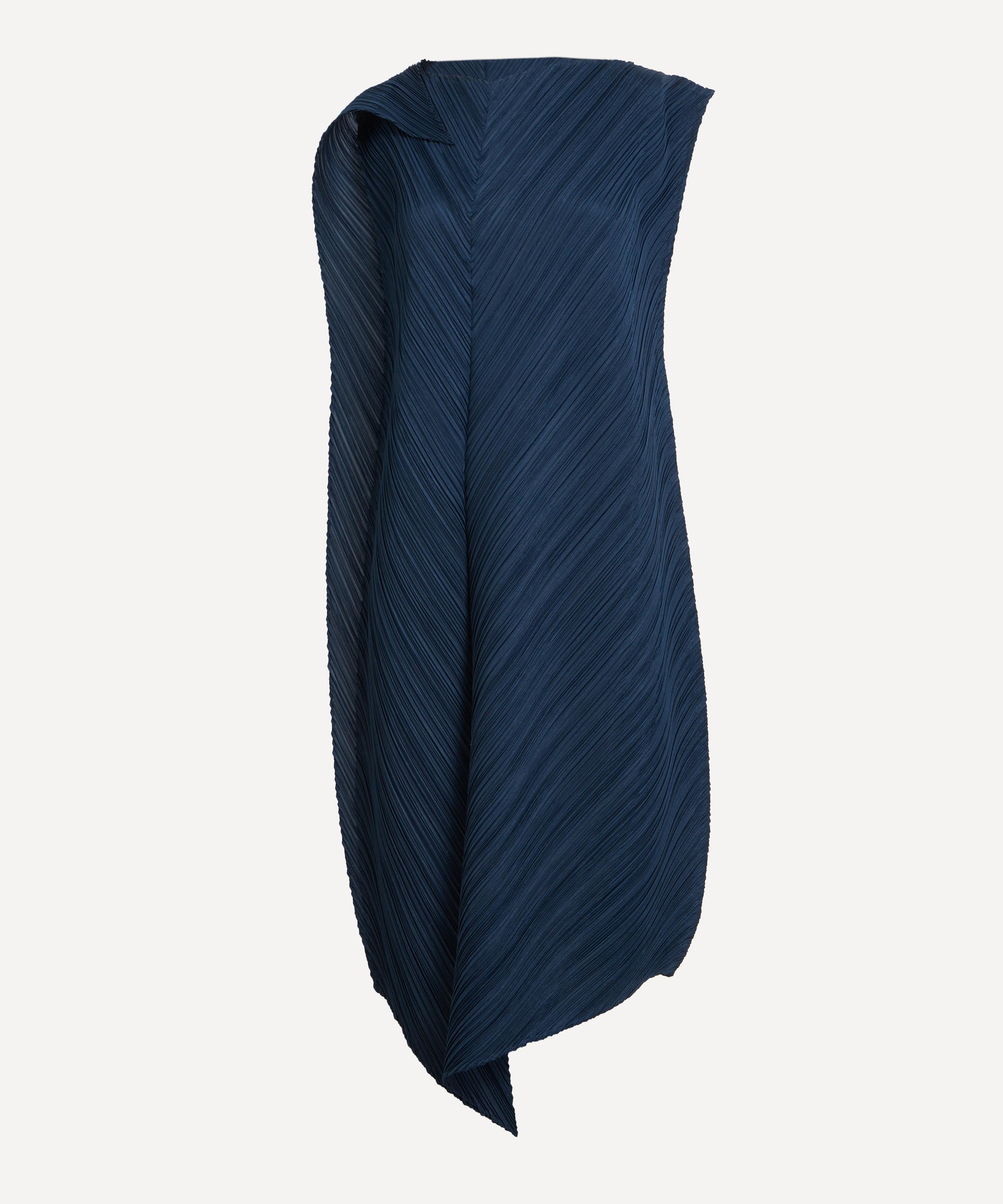 Issey Miyake Pleats Please  Women's Flare Pleated Midi Dress In Blue