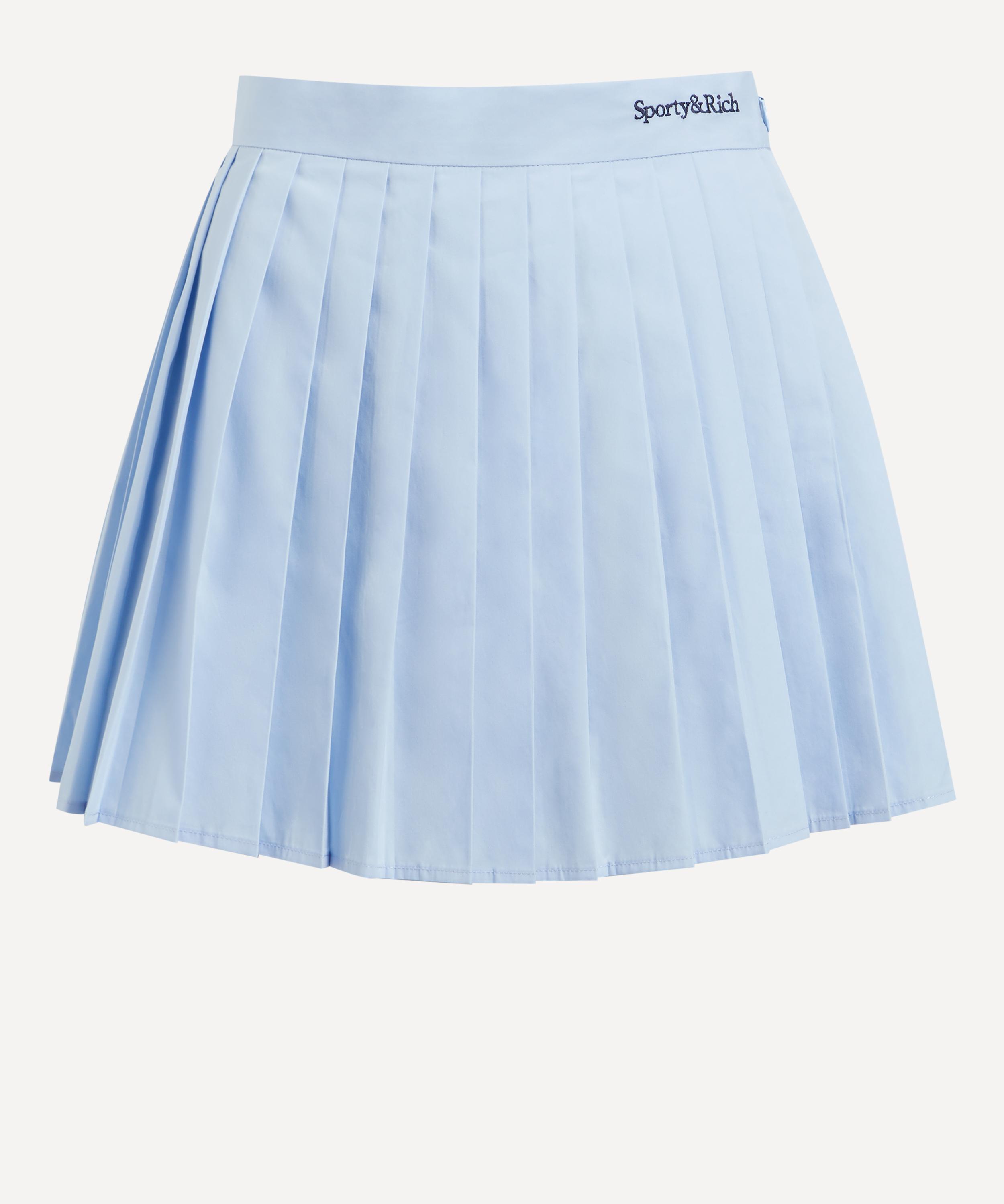 SPORTY AND RICH SPORTY & RICH WOMEN'S SERIF LOGO ANAIS SKIRT 