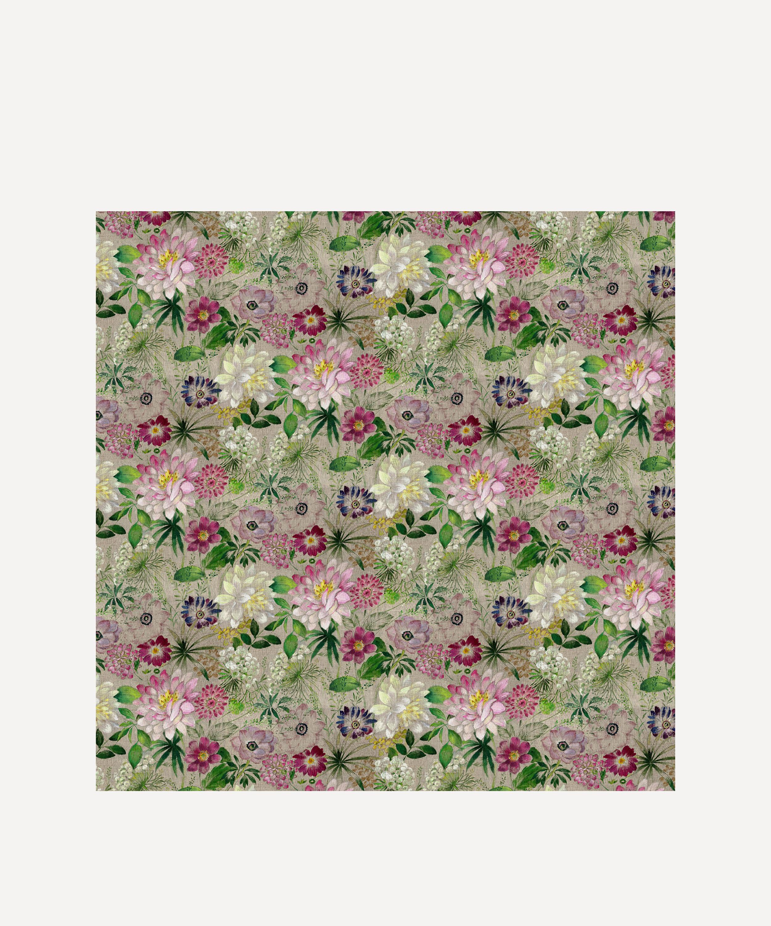 TESSITURA TOSCANA TELERIE TESSITURA TOSCANA TELERIE LA VIE EN ROSE 270X170CM LINEN TABLECLOTH 