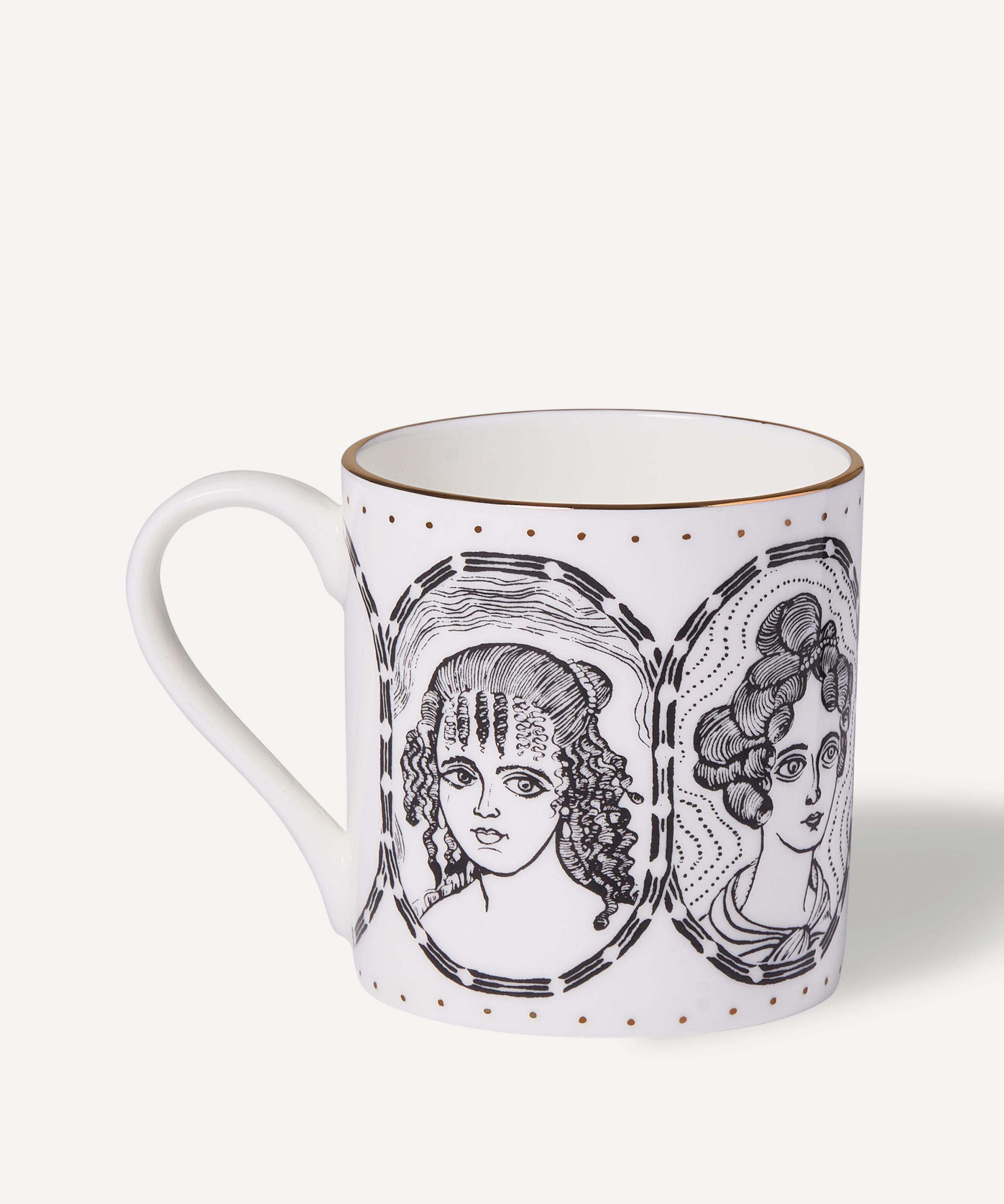 The Wallace Collection X Grayson Perry Bone China Portrait Mug In Metallic