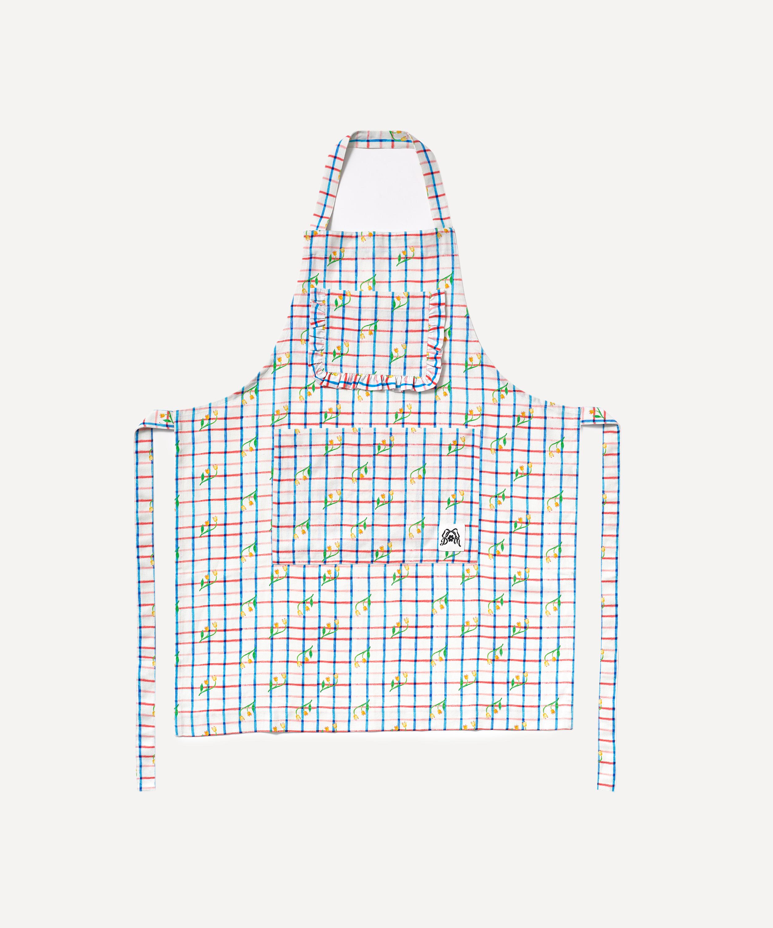 DAMSON MADDER DAMSON MADDER TULIP CHECK VALERIE APRON 
