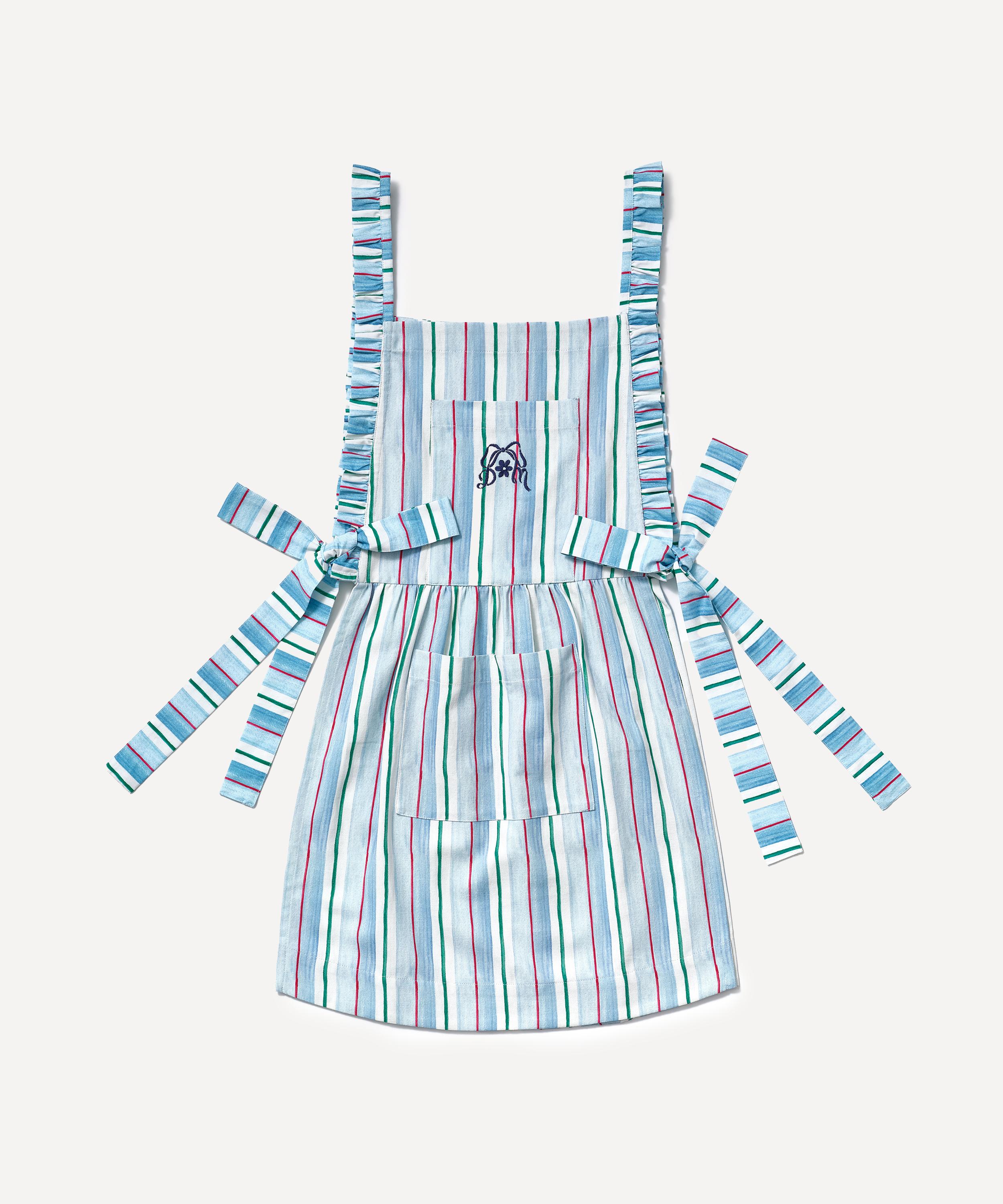 DAMSON MADDER DAMSON MADDER BLUE STRIPE MANDY APRON 