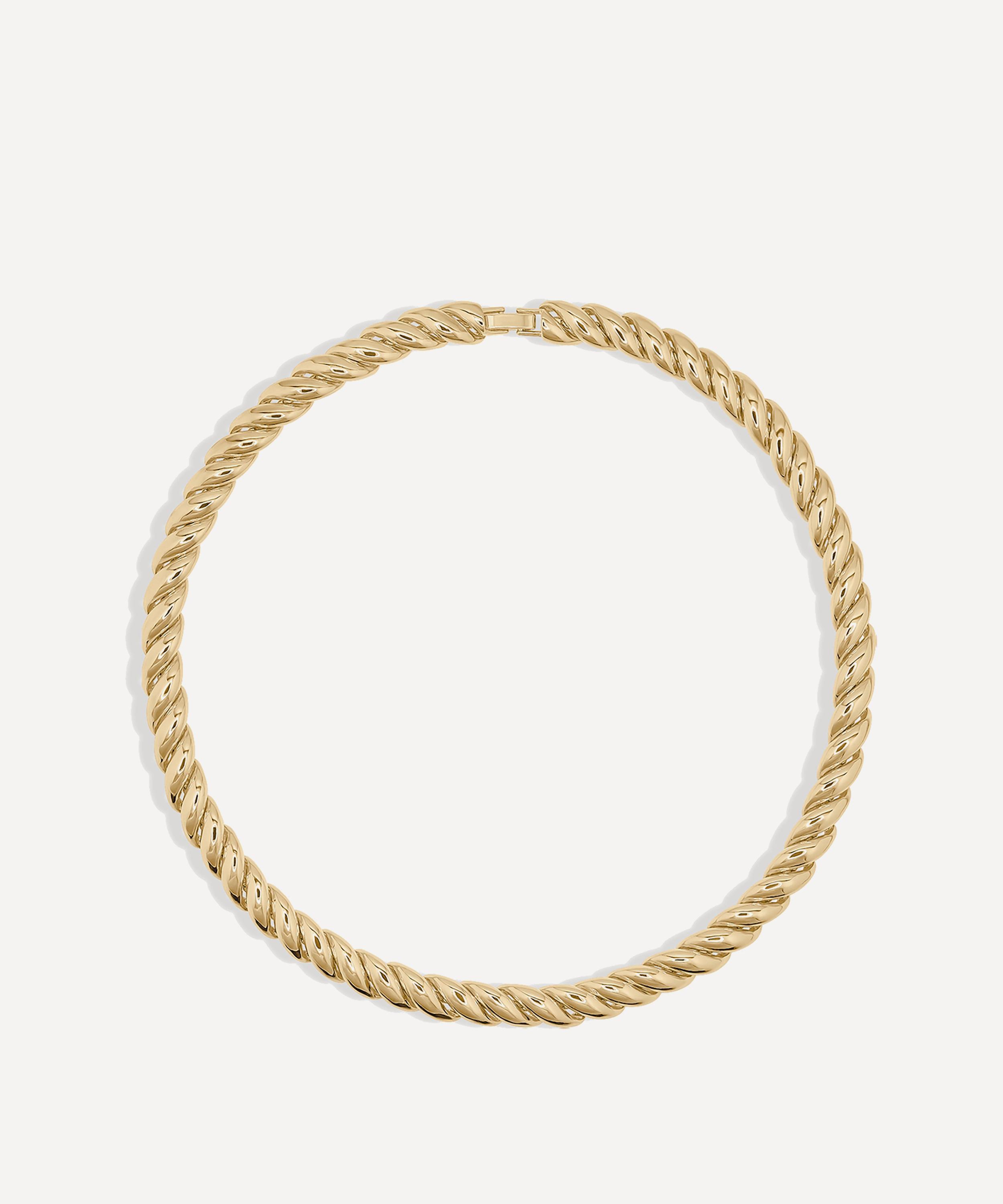 Shashi 14ct Gold-plated Repeat Chain Necklace In Gold