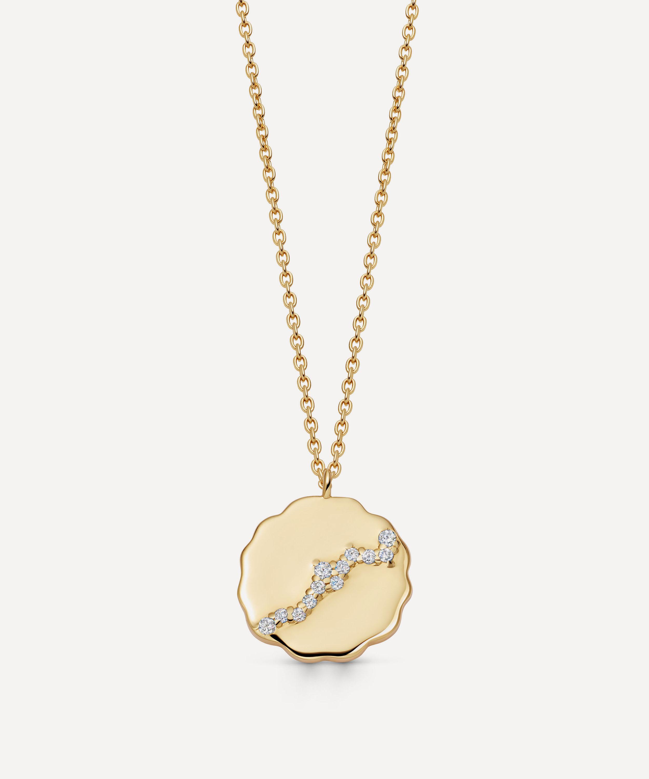 Astley Clarke 14ct Gold Asteri Diamond Pendant Necklace