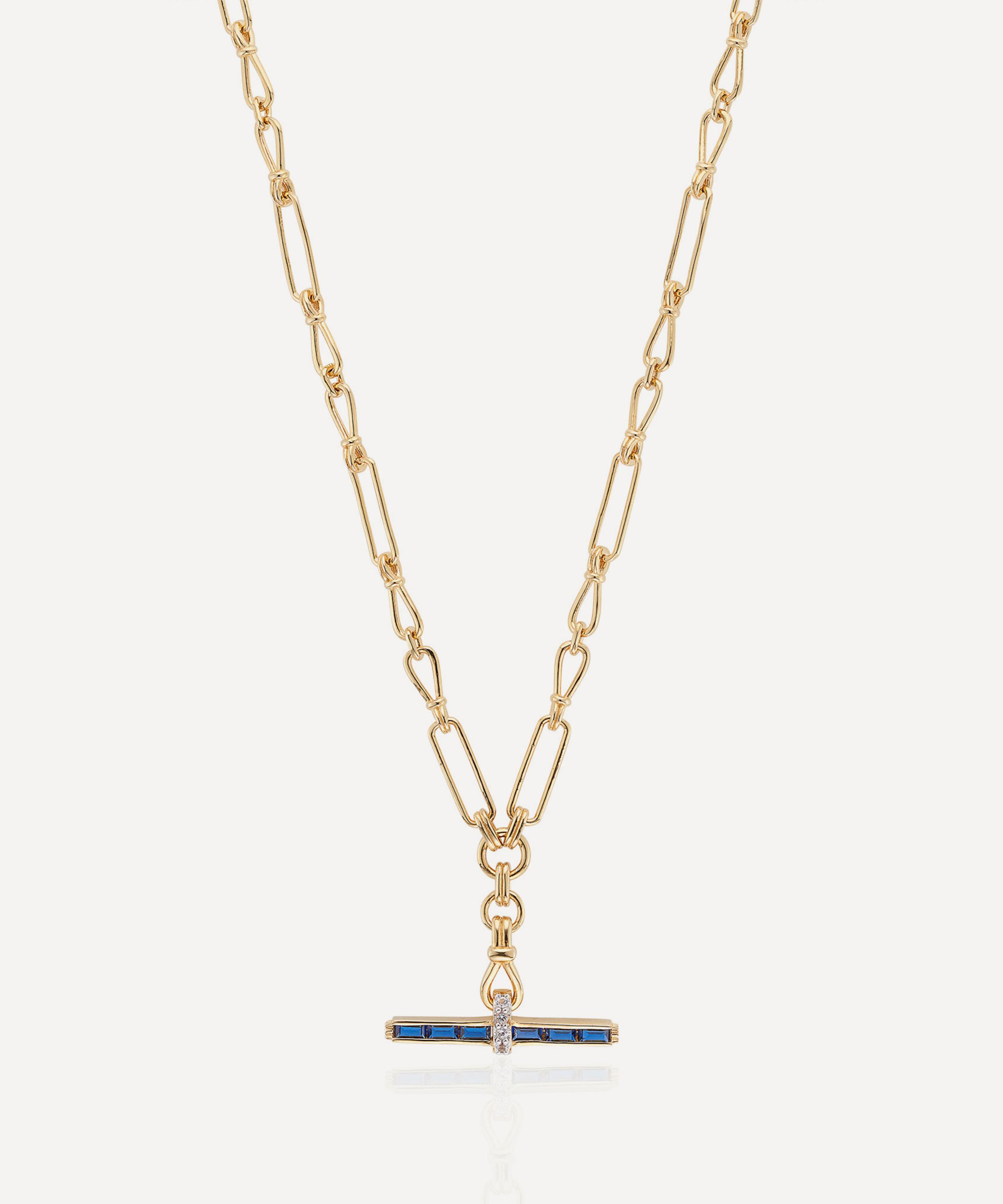 Laura Vann Mixed Metal Jeanie T-bar Pendant Necklace