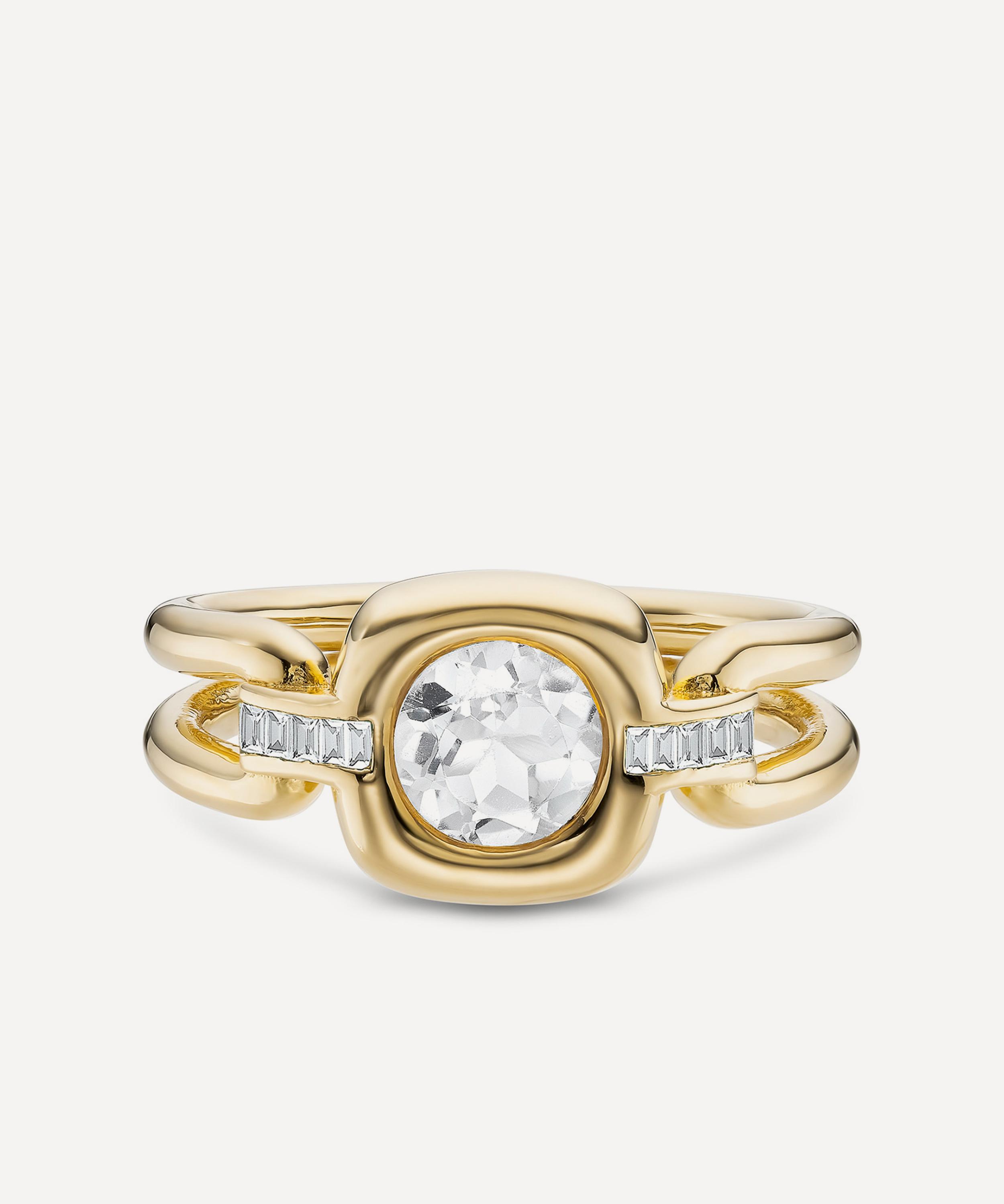 Laura Vann Gold-plated Gaia Ring