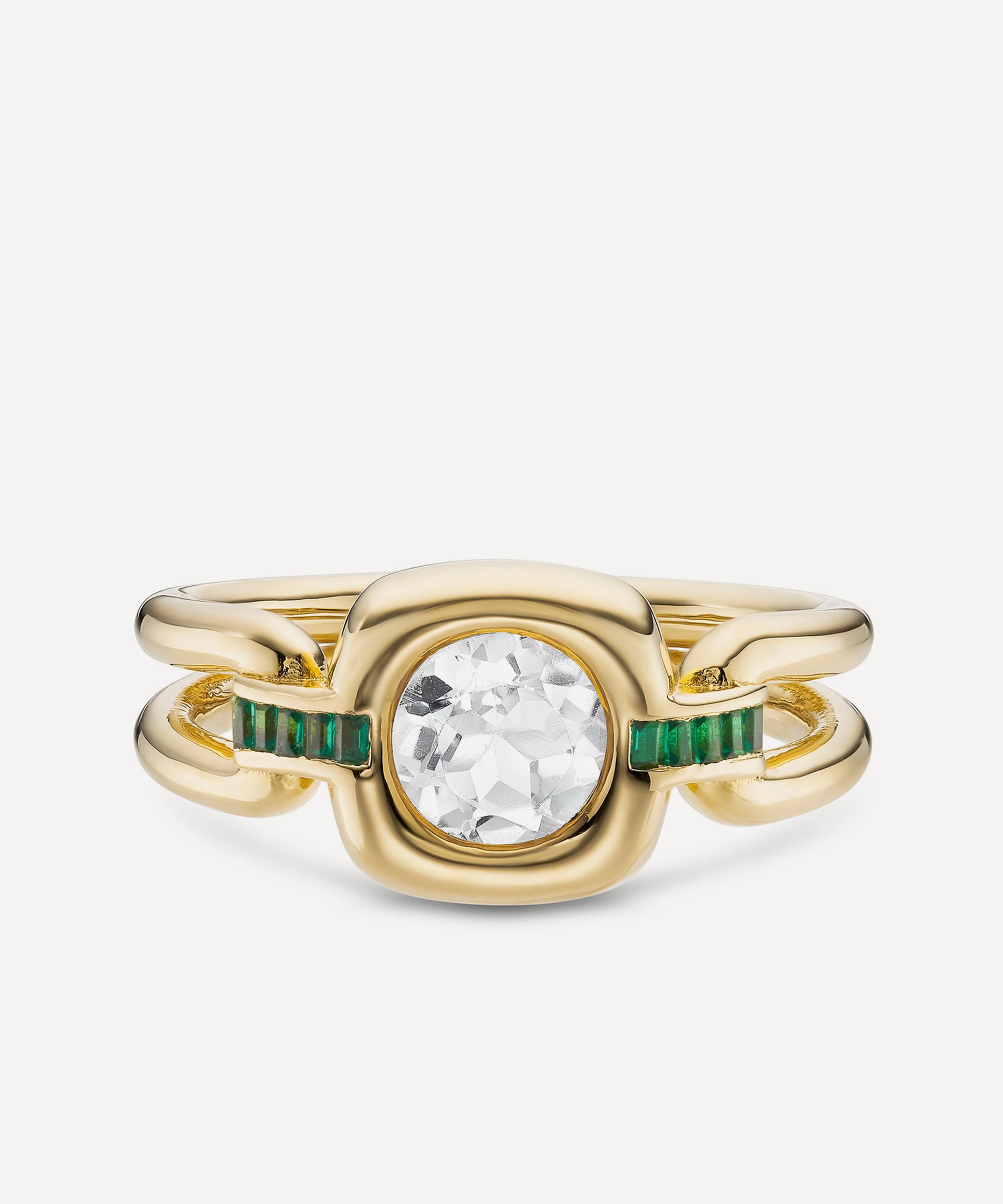 Laura Vann 18ct Gold-plated Vermeil Silver Gaia Ring