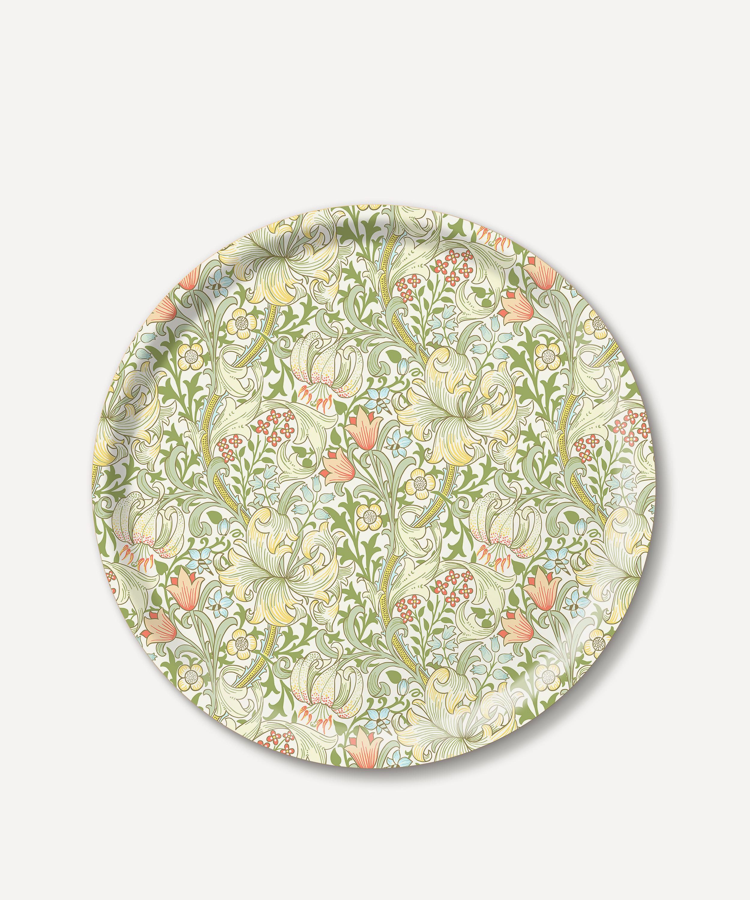 JAMIDA JAMIDA GOLDEN LILY CIRCLE TRAY 