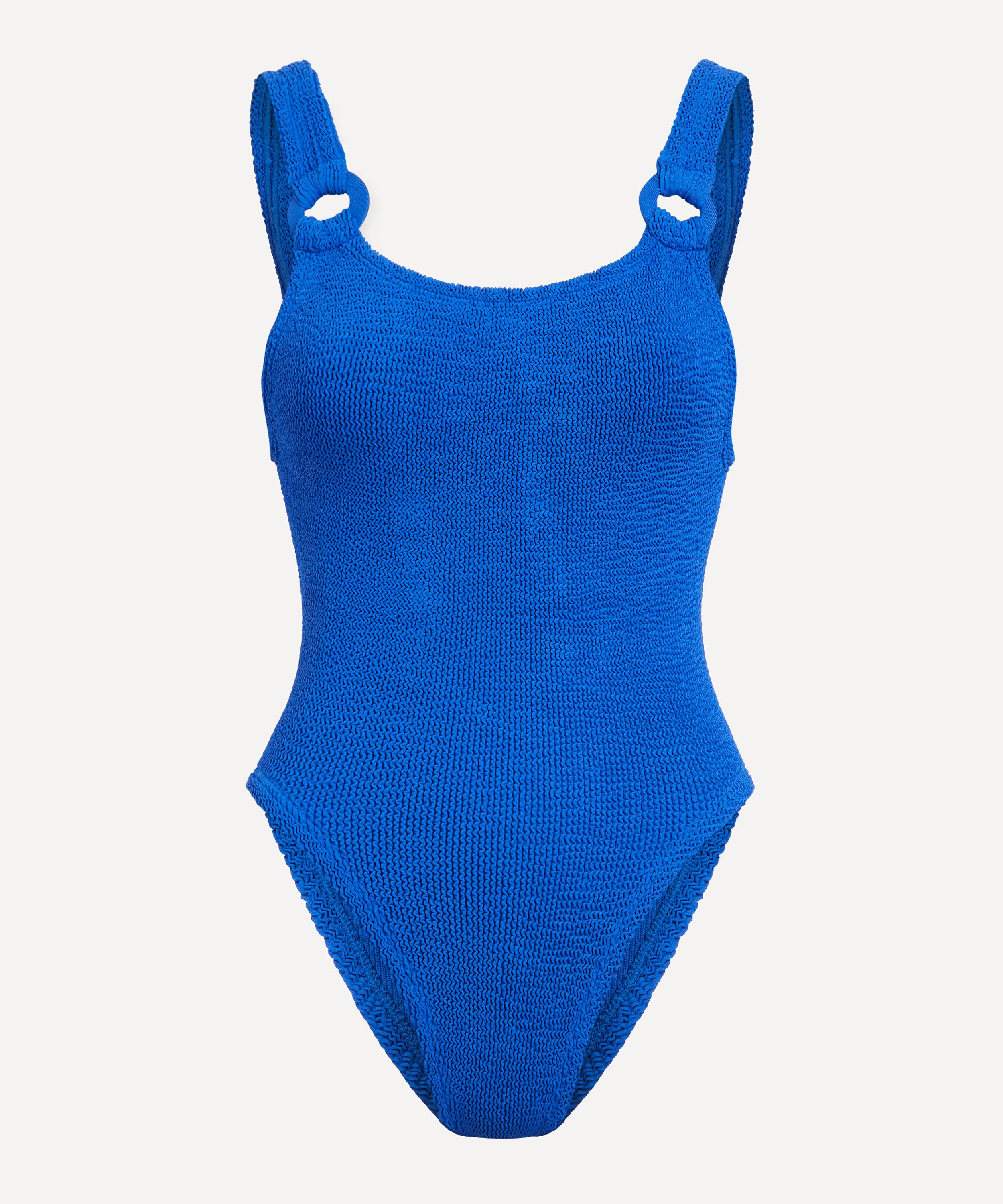Hunza G Domino Seersucker One-piece Swimsuit