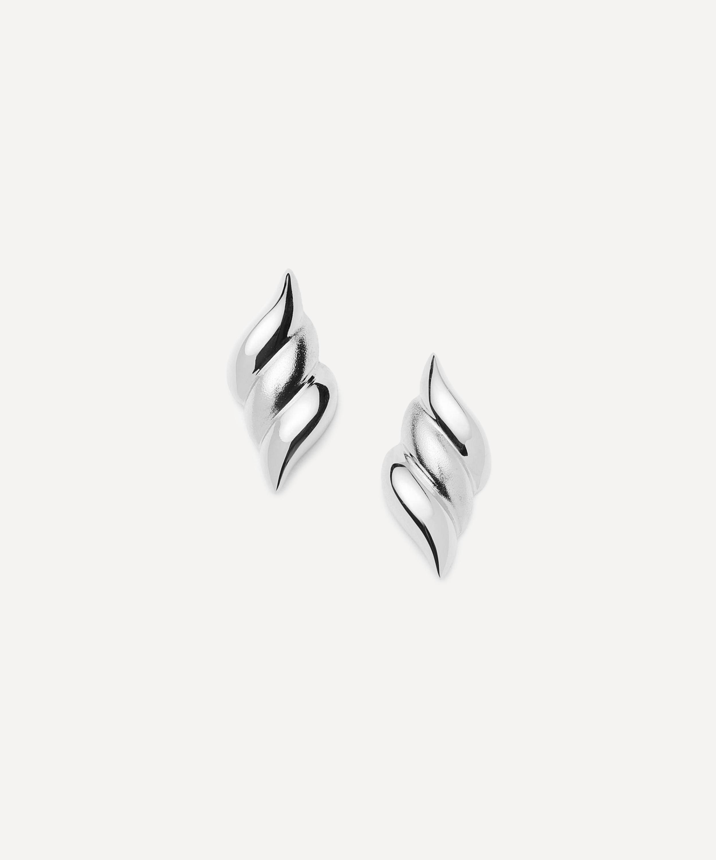 Missoma X Savi Rhodium-plated Signature Oversized Stud Earrings