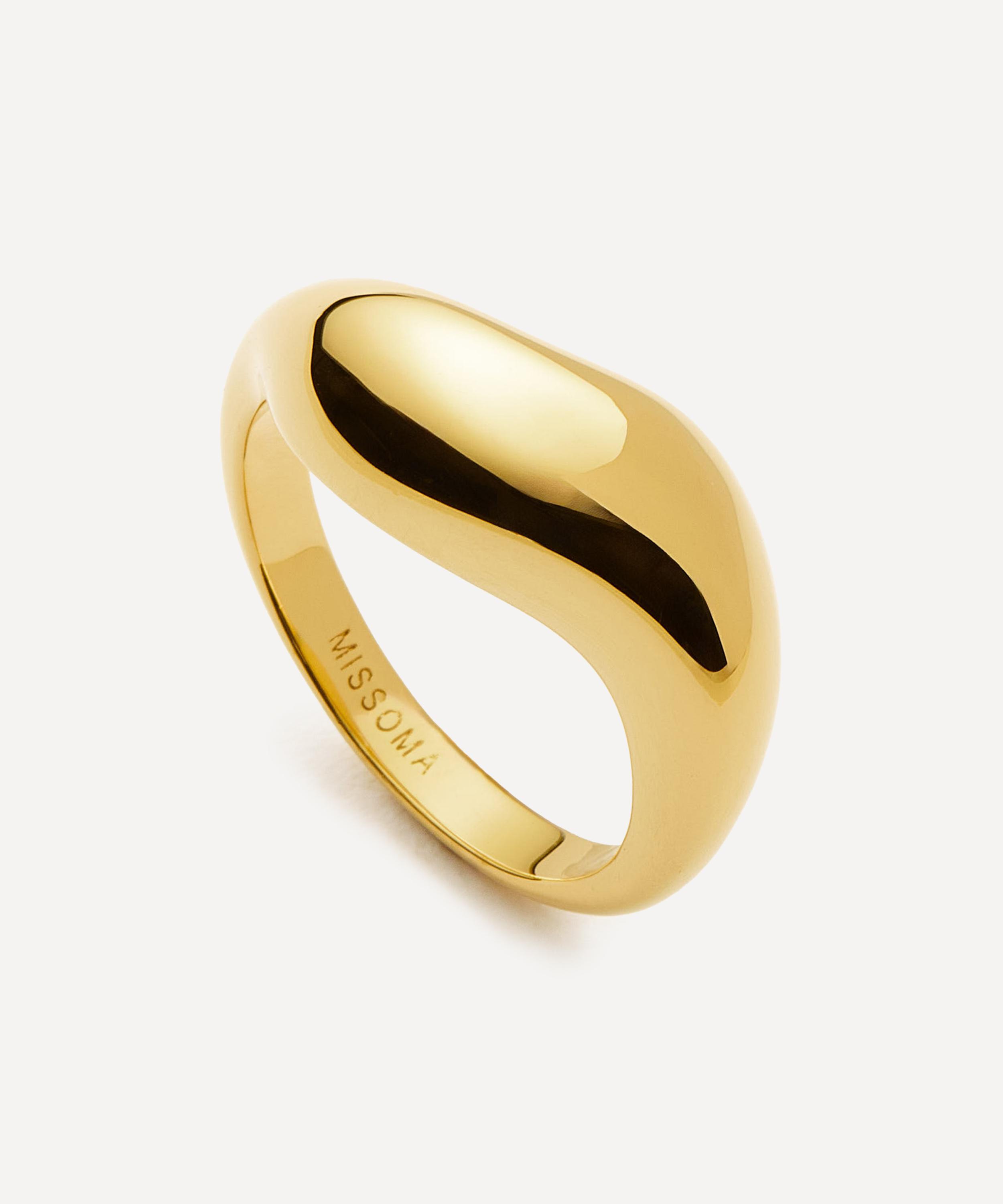 Missoma X Savi 18ct Gold-plated Signature Stacking Ring