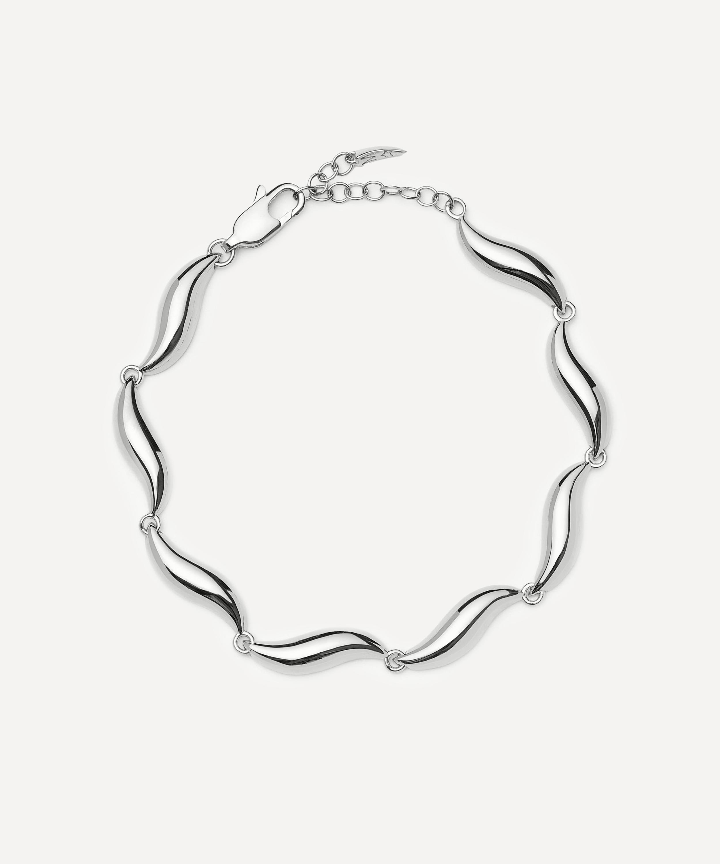 Missoma X Savi Rhodium-plated Signature Link Chain Bracelet