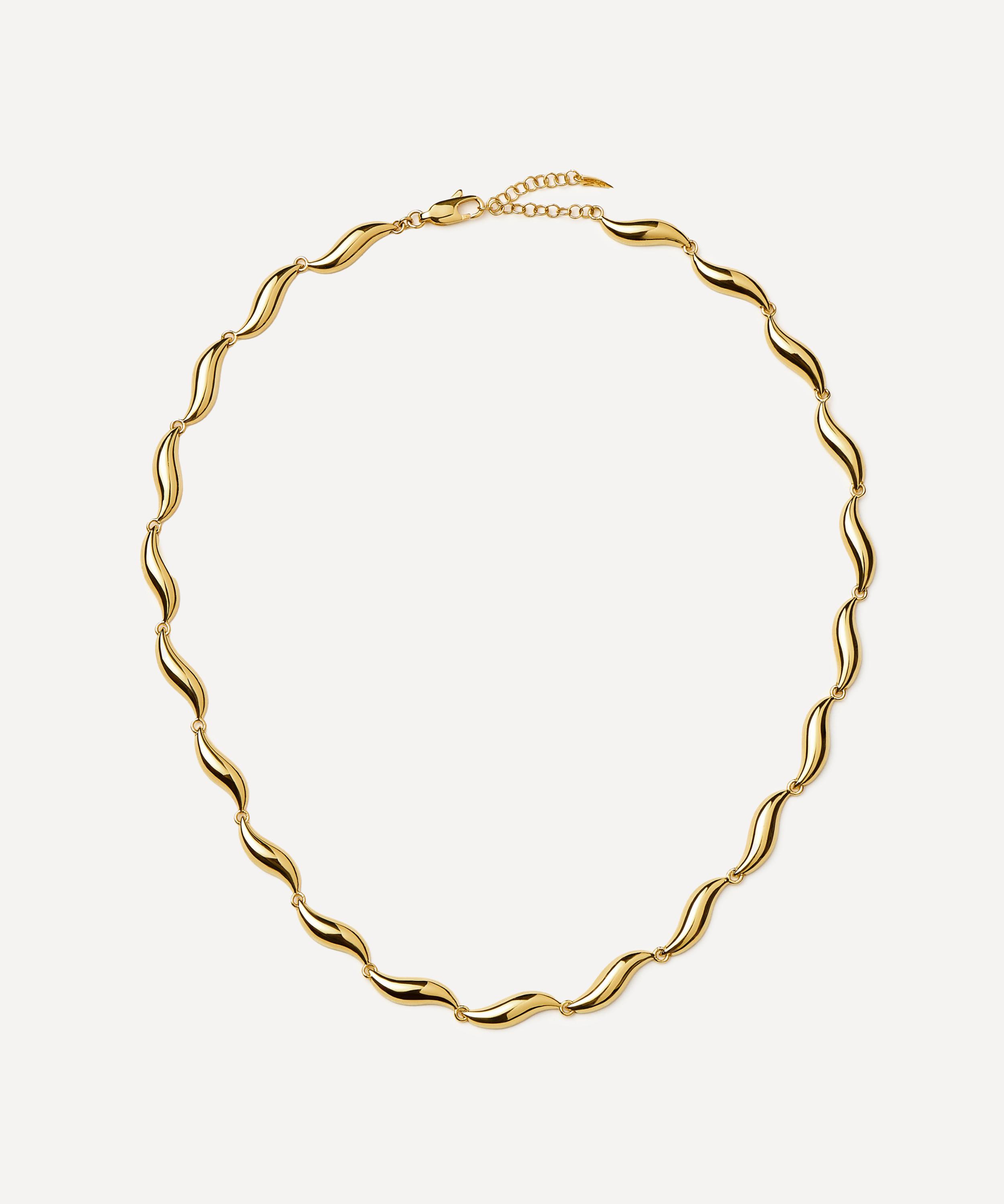Missoma X Savi 18ct Gold-plated Signature Link Chain Necklace
