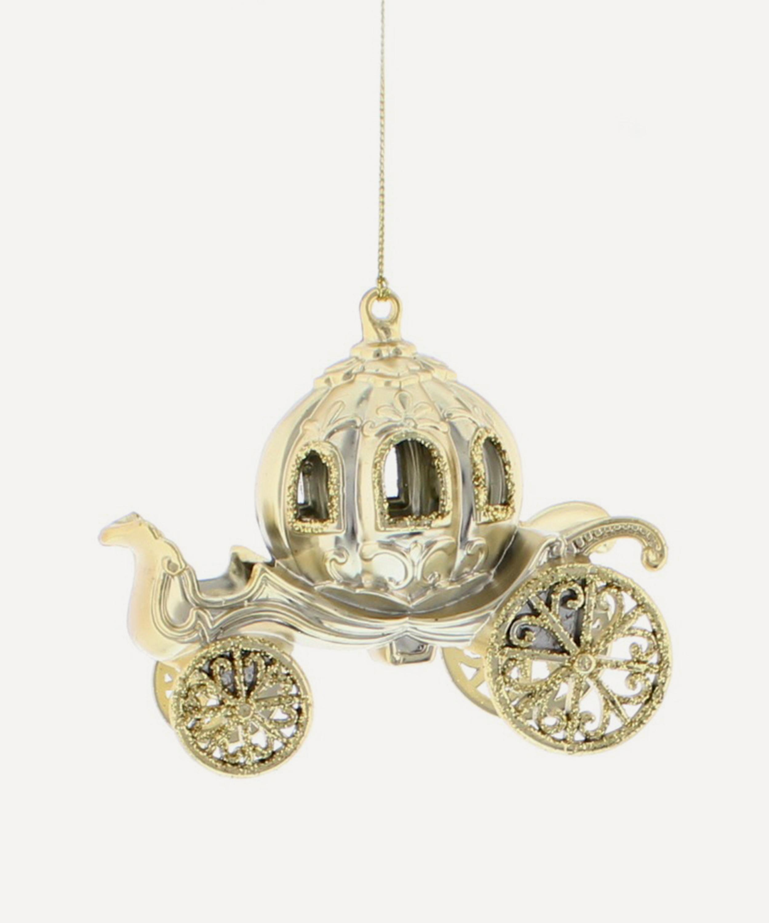 Glitter Carriage Ornament