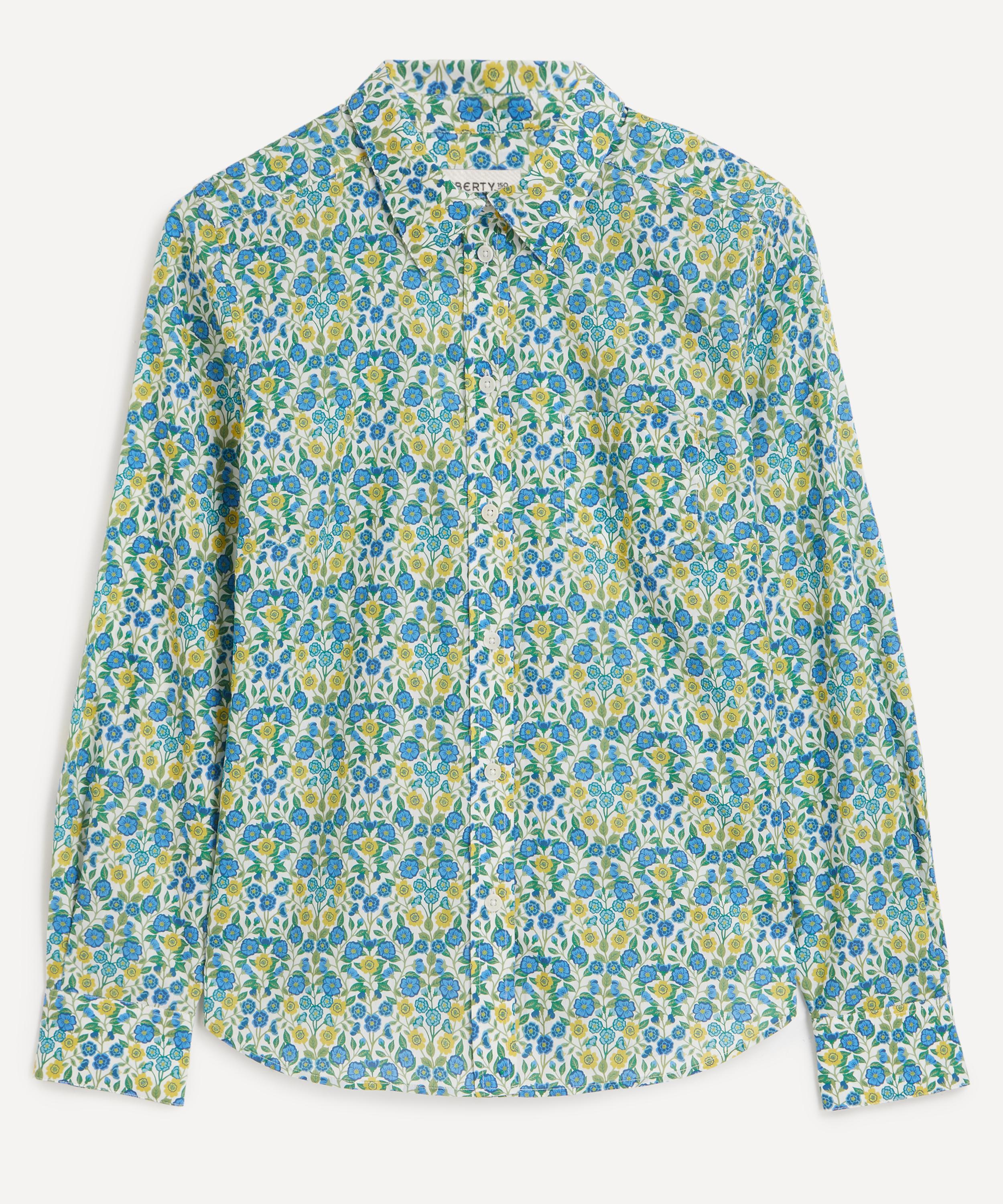 Shop Liberty Women's Viger's Sketch Tana Lawn Cotton Fitted Shirt