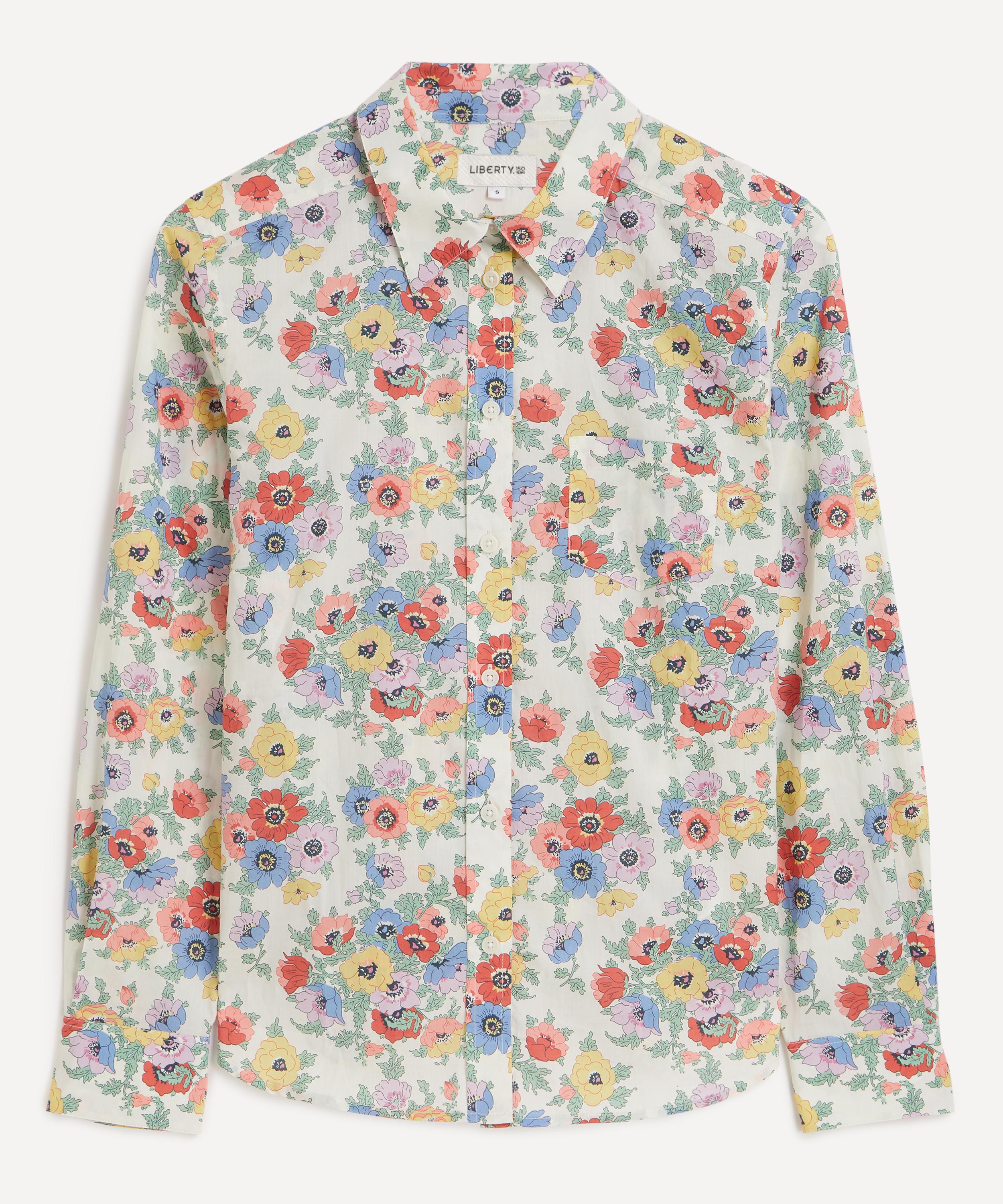 Liberty Floral Eve Fitted Shirt In Animal Print