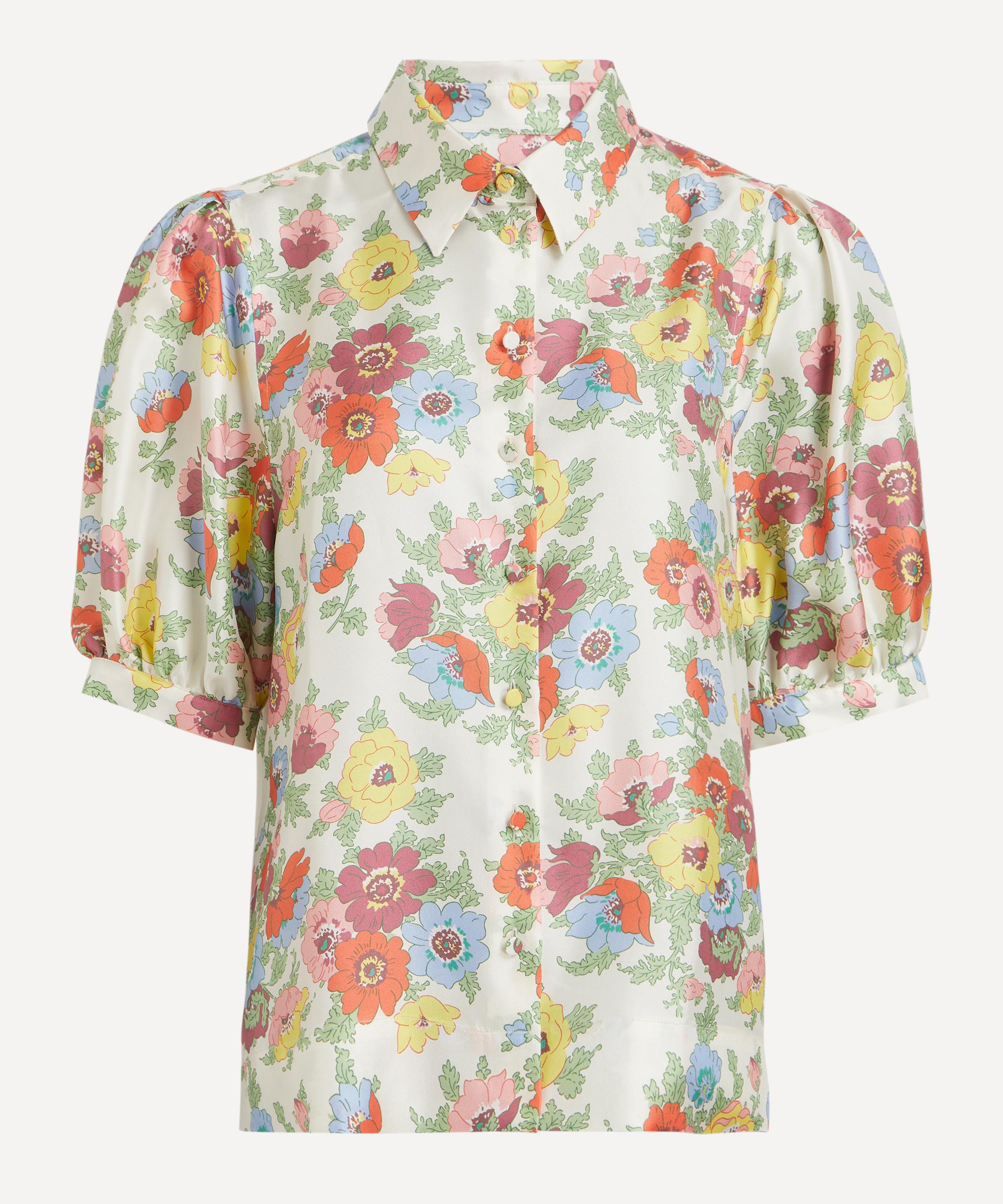 Liberty Women's Madeleine Silk Puff-sleeve Shirt