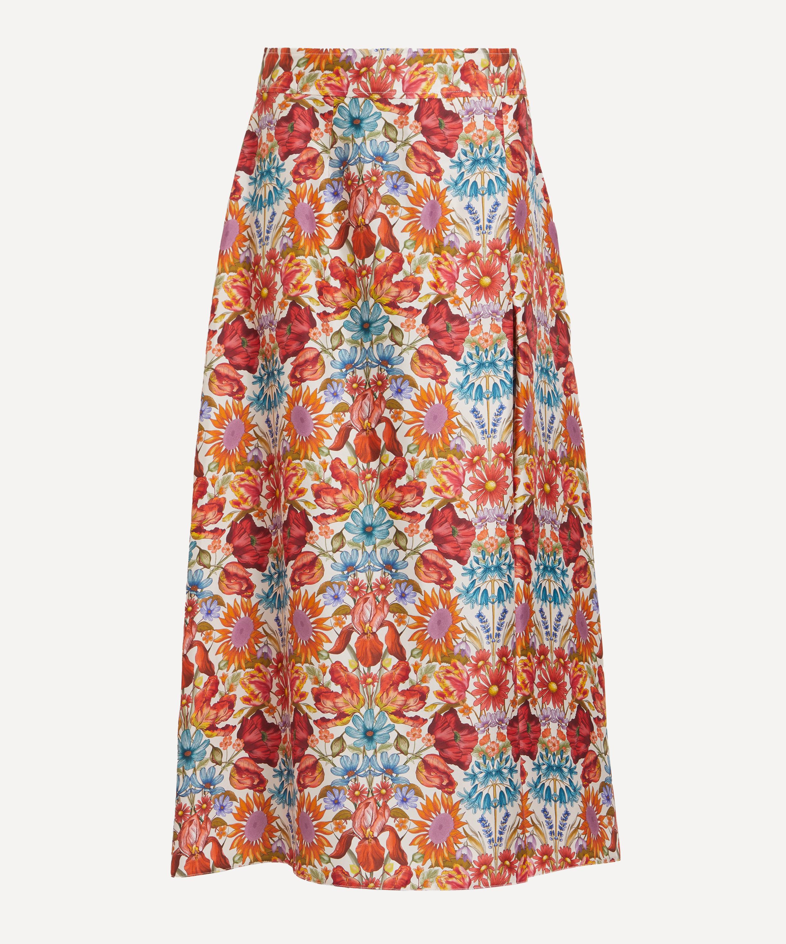 Liberty Women's Floral Muse Silk Soft Pleat Skirt In Multi