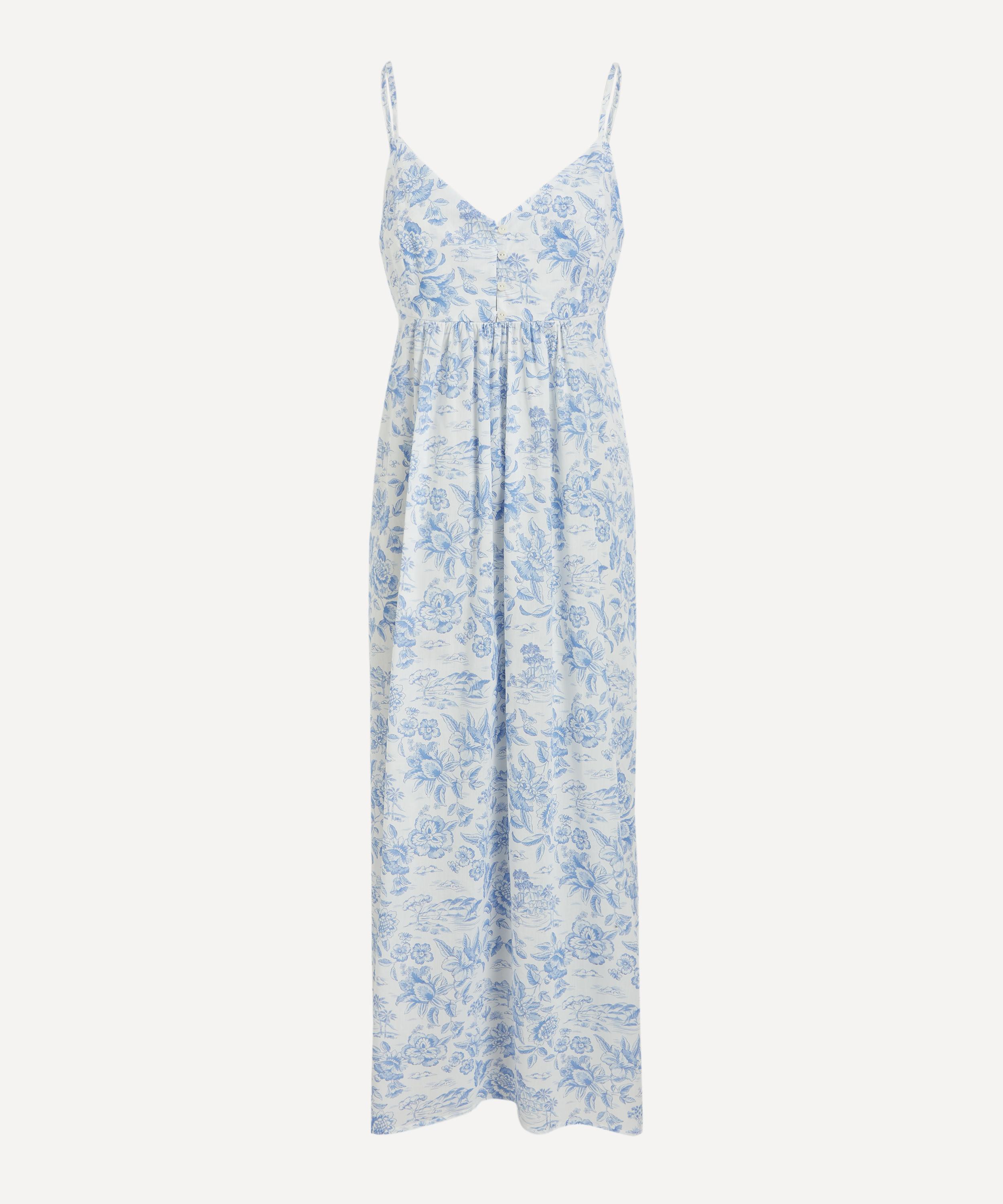 Liberty Women's Delft Lagoon Tana Lawn Cotton Chemise
