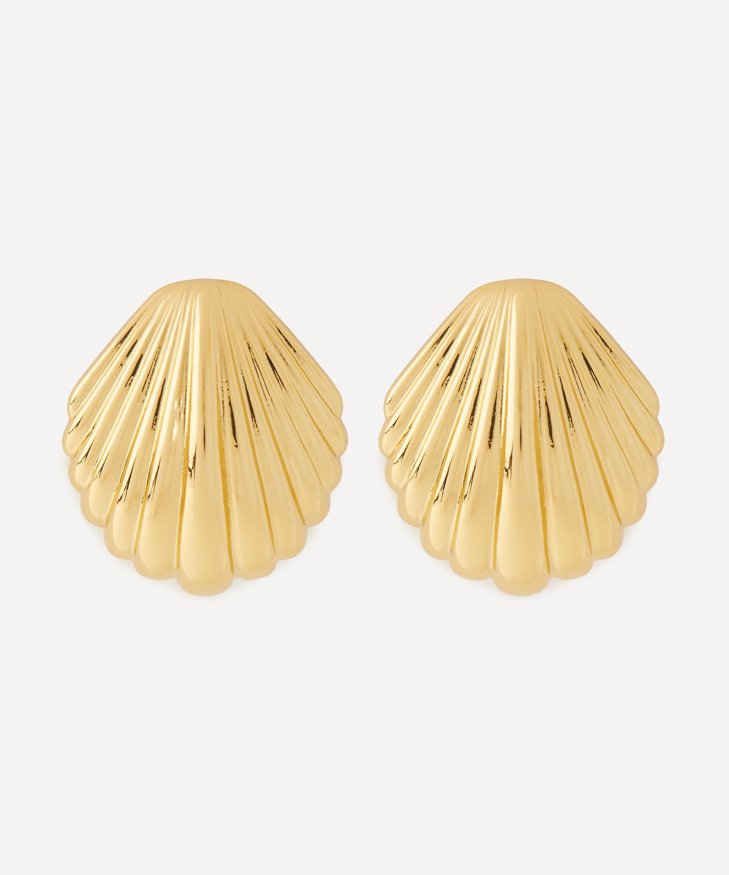 Anni Lu 18ct Gold-plated Ocean Treasure Stud Earrings