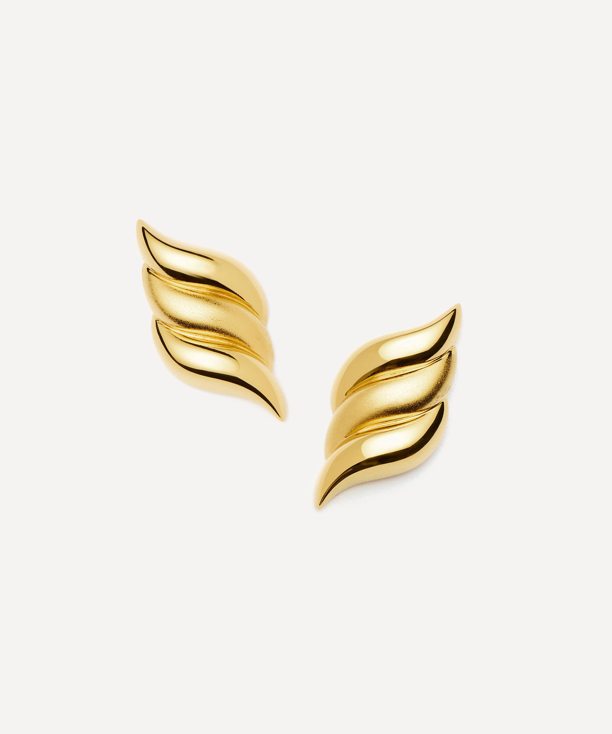Missoma X Savi 18ct Gold-plated Signature Oversized Stud Earring
