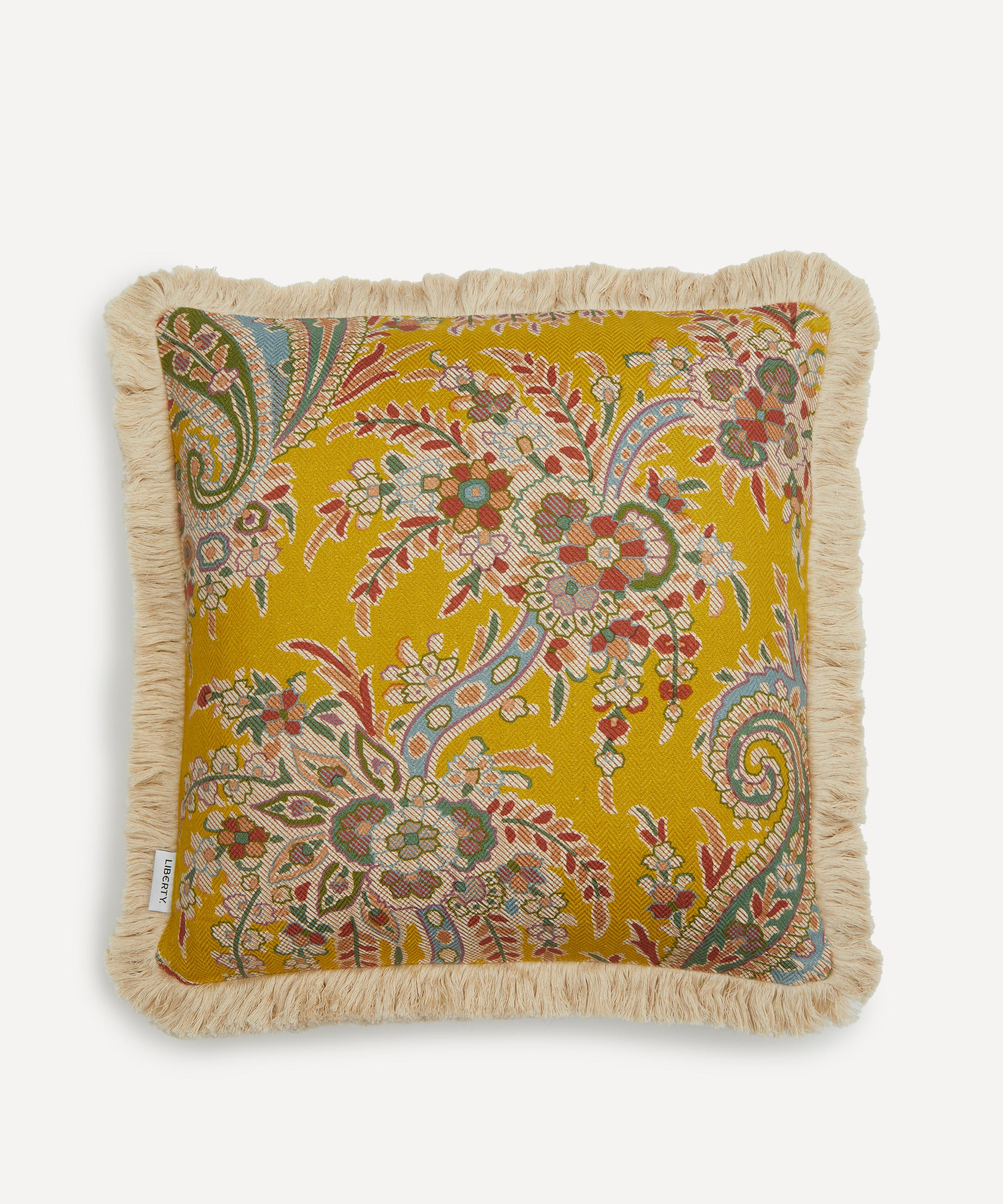 Liberty Palm Willow Linen Cushion