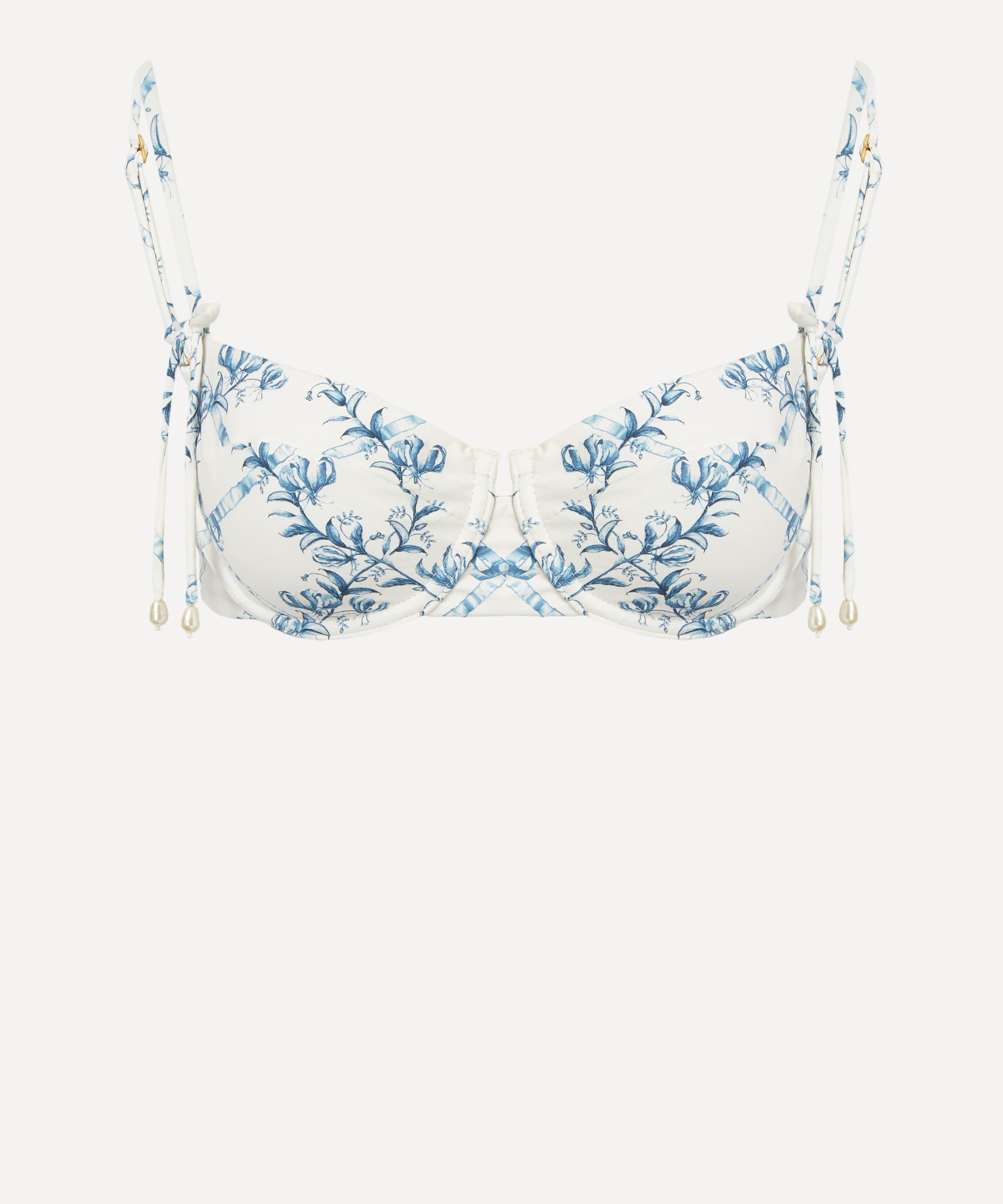 Agua Bendita Women's Sendito Gloriosa Bikini Top In White