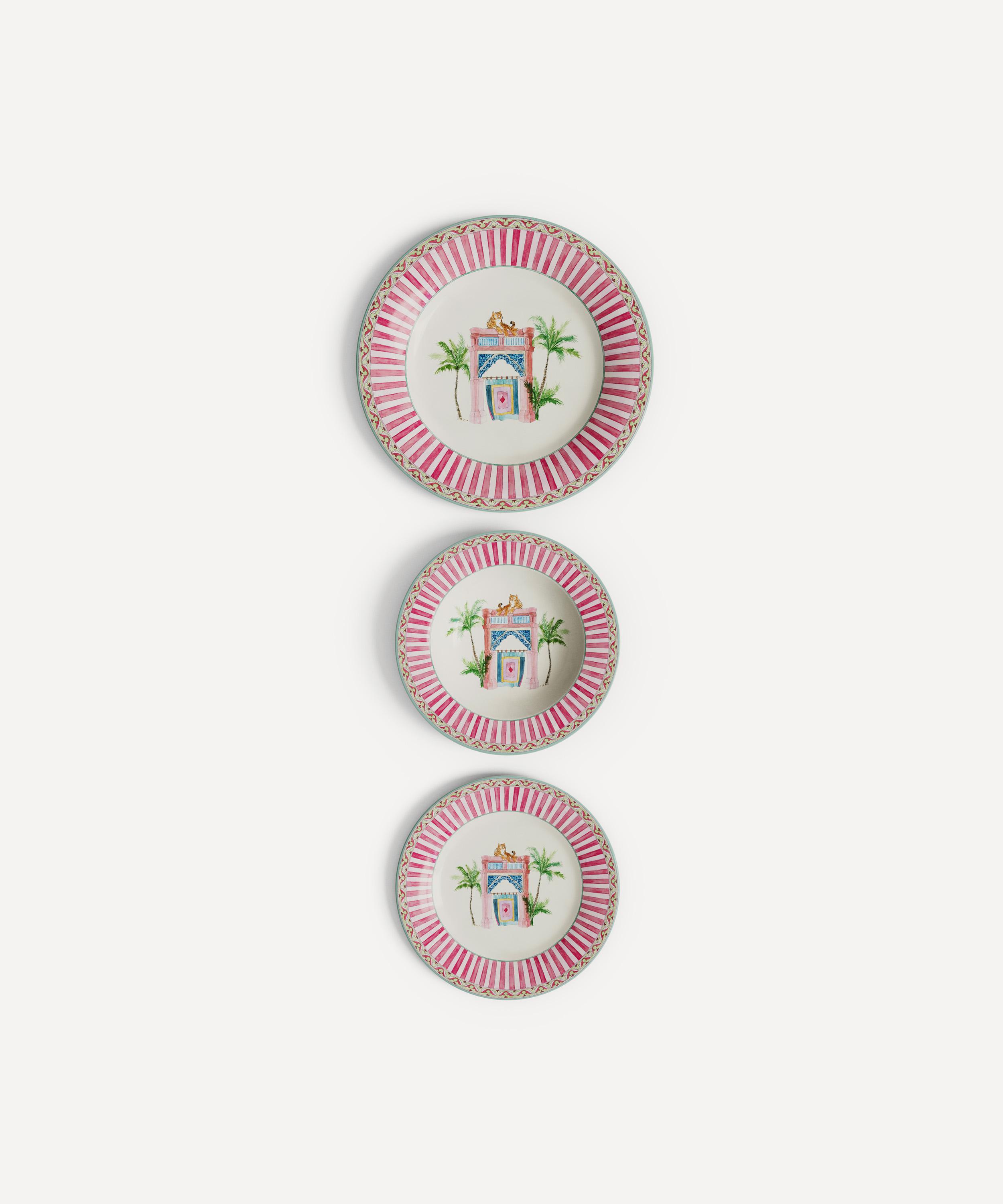Lisa Corti Sariska Porcelain Plate Set Of 3