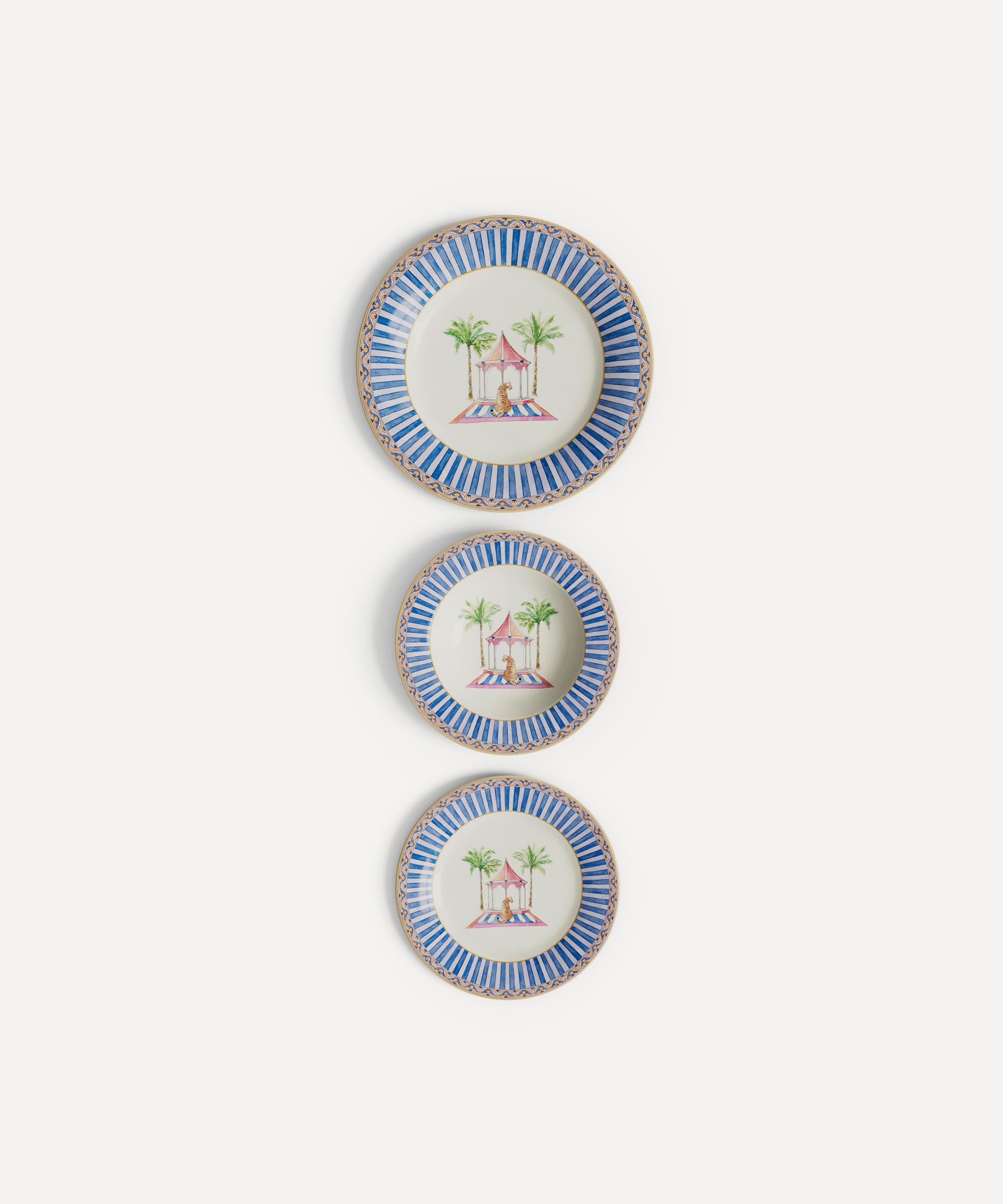 Lisa Corti Sariska Porcelain Plate Set Of 3