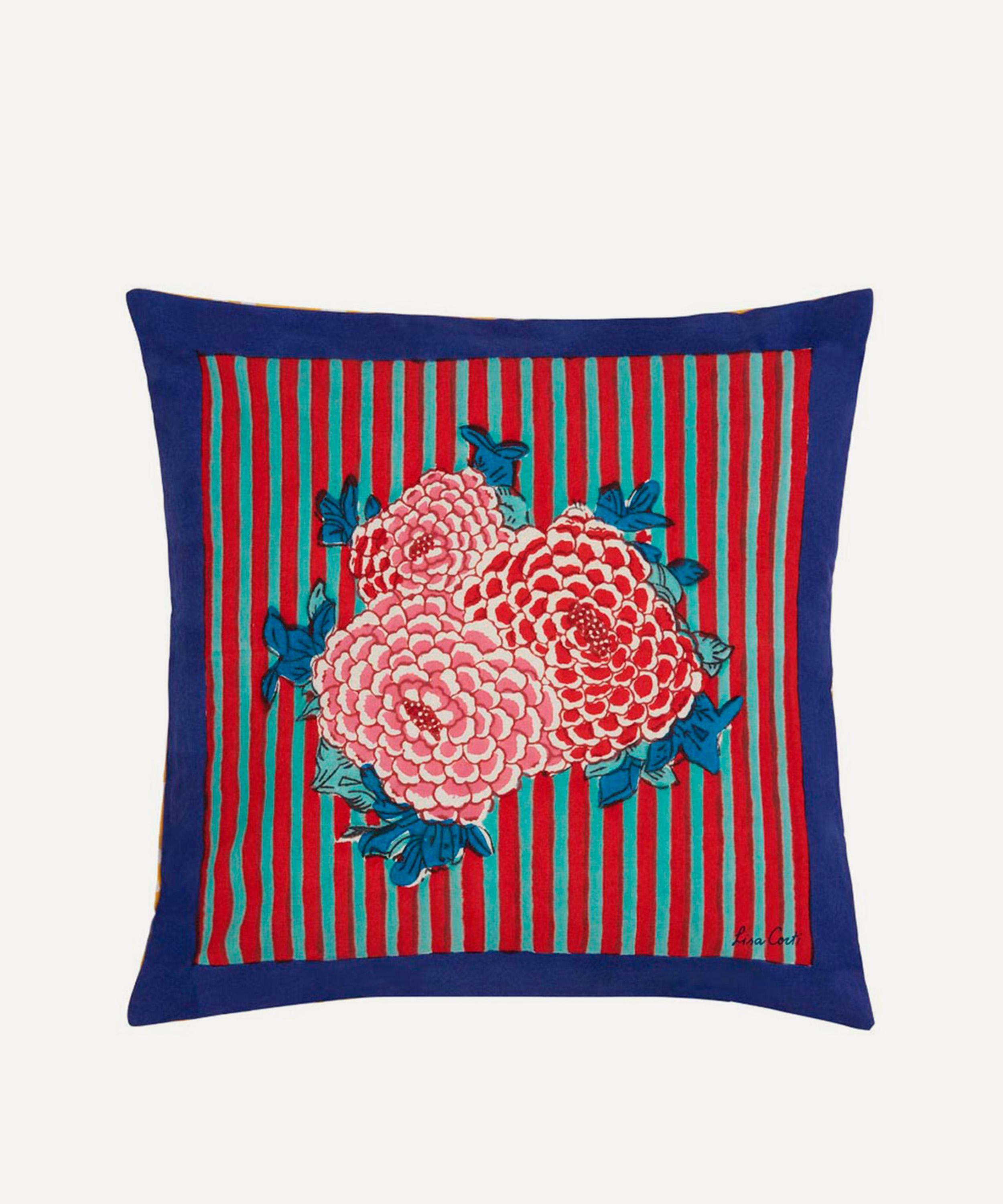 Lisa Corti Arabesque Corolla Square Cushion