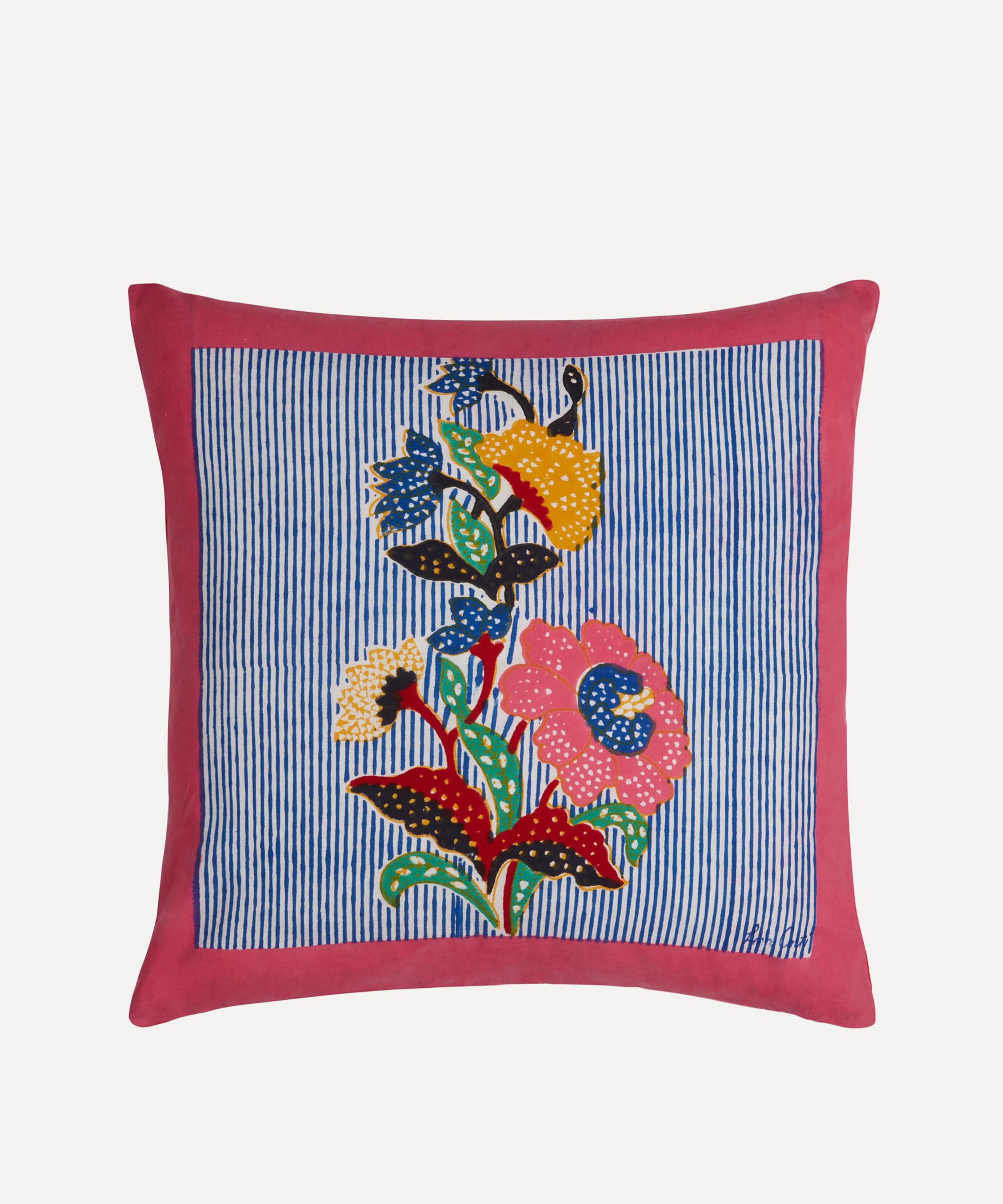 Lisa Corti Indonesian Red Rose Cushion
