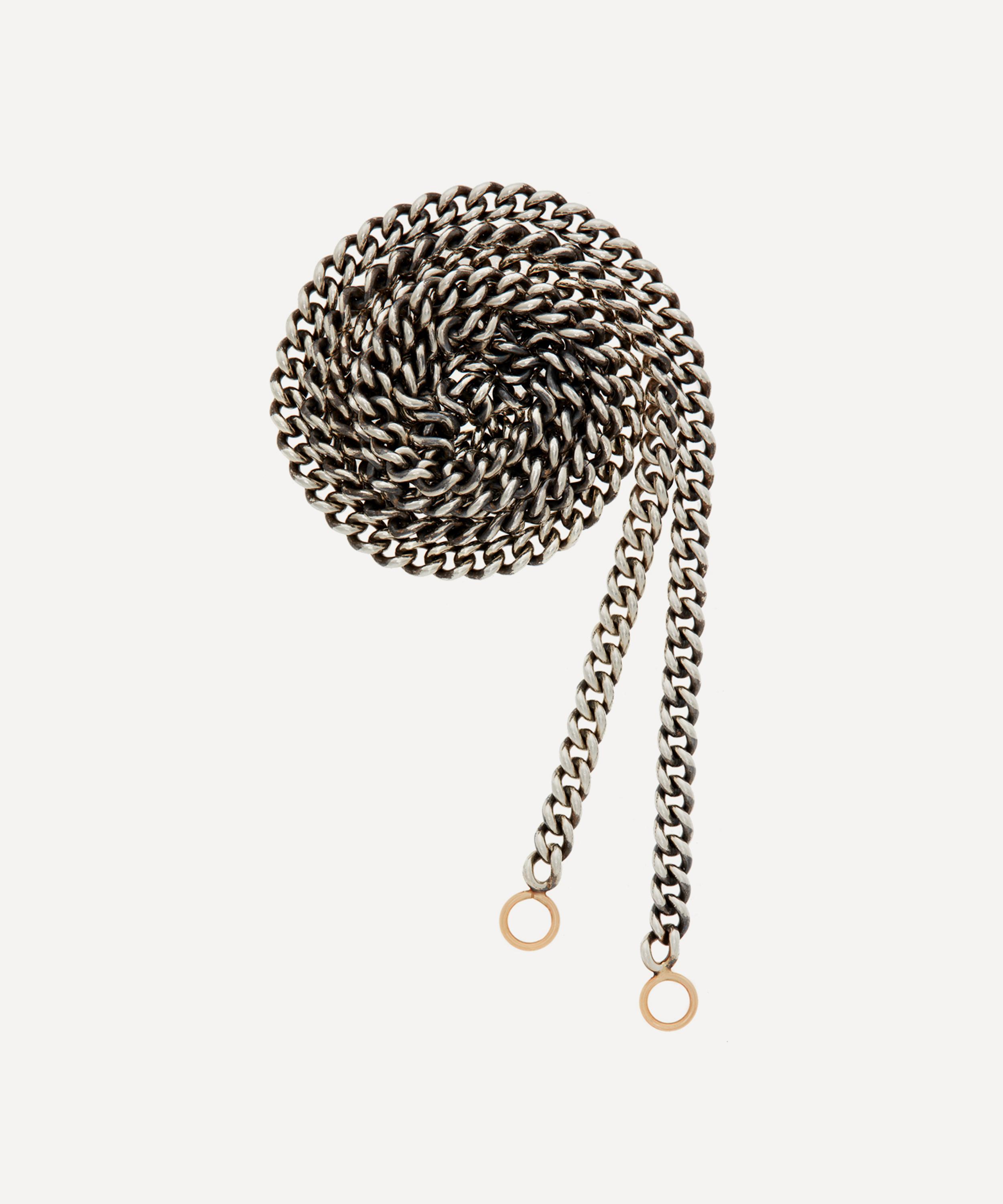 Marla Aaron Sterling Silver Heavy Curb Chain Necklace