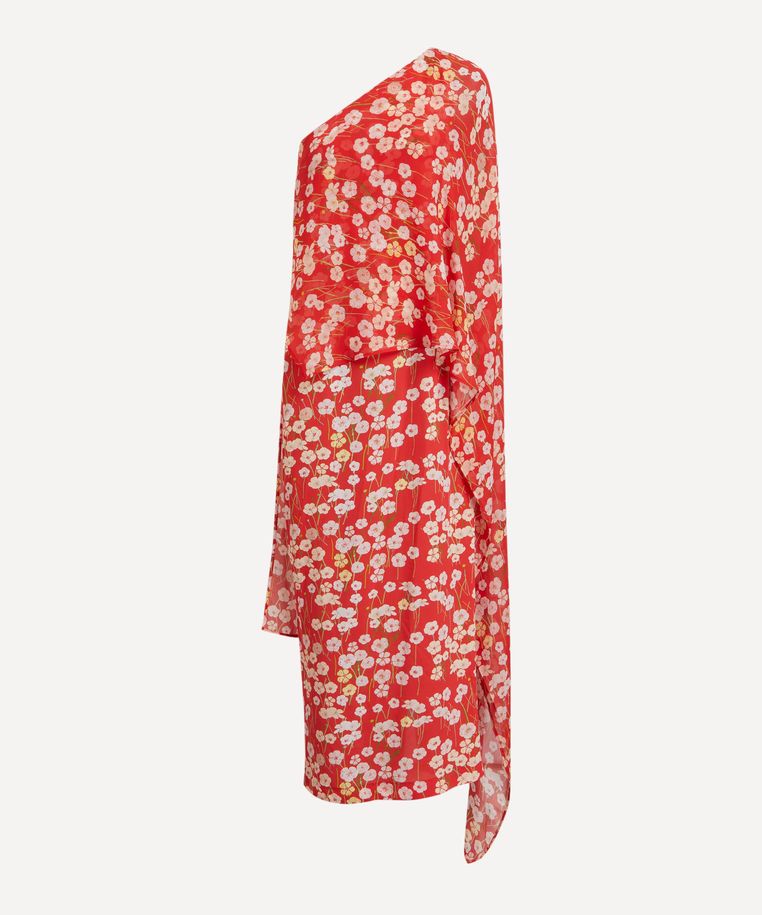 Bernadette Women's Nick Red Buttercups Off-the-shoulder Dress In Orange