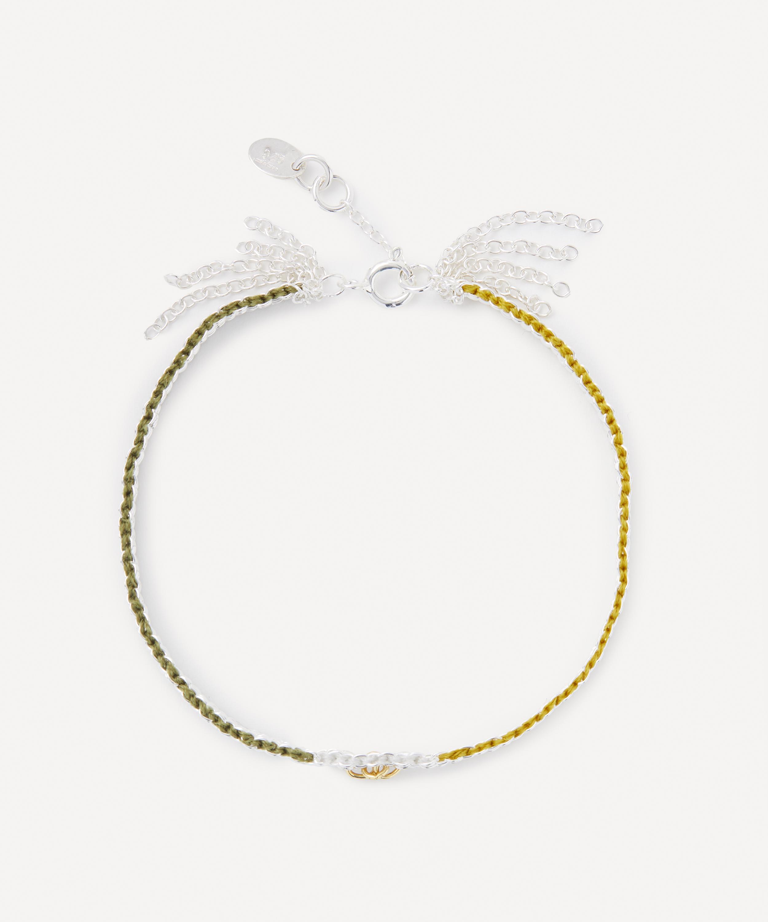 Stephanie Schneider Mixed Metal Olive Thin Chain Bracelet