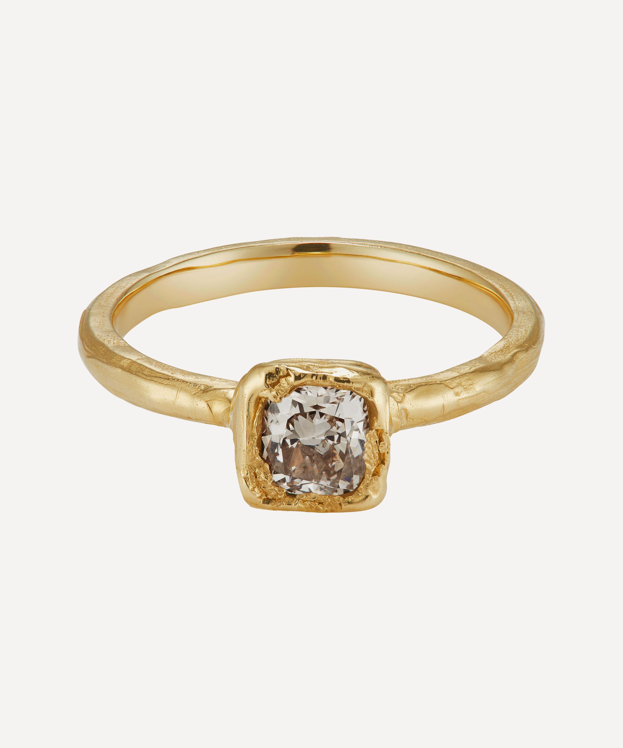 Ellis Mhairi Cameron 14ct Gold Pale Champagne Diamond Engagement Ring