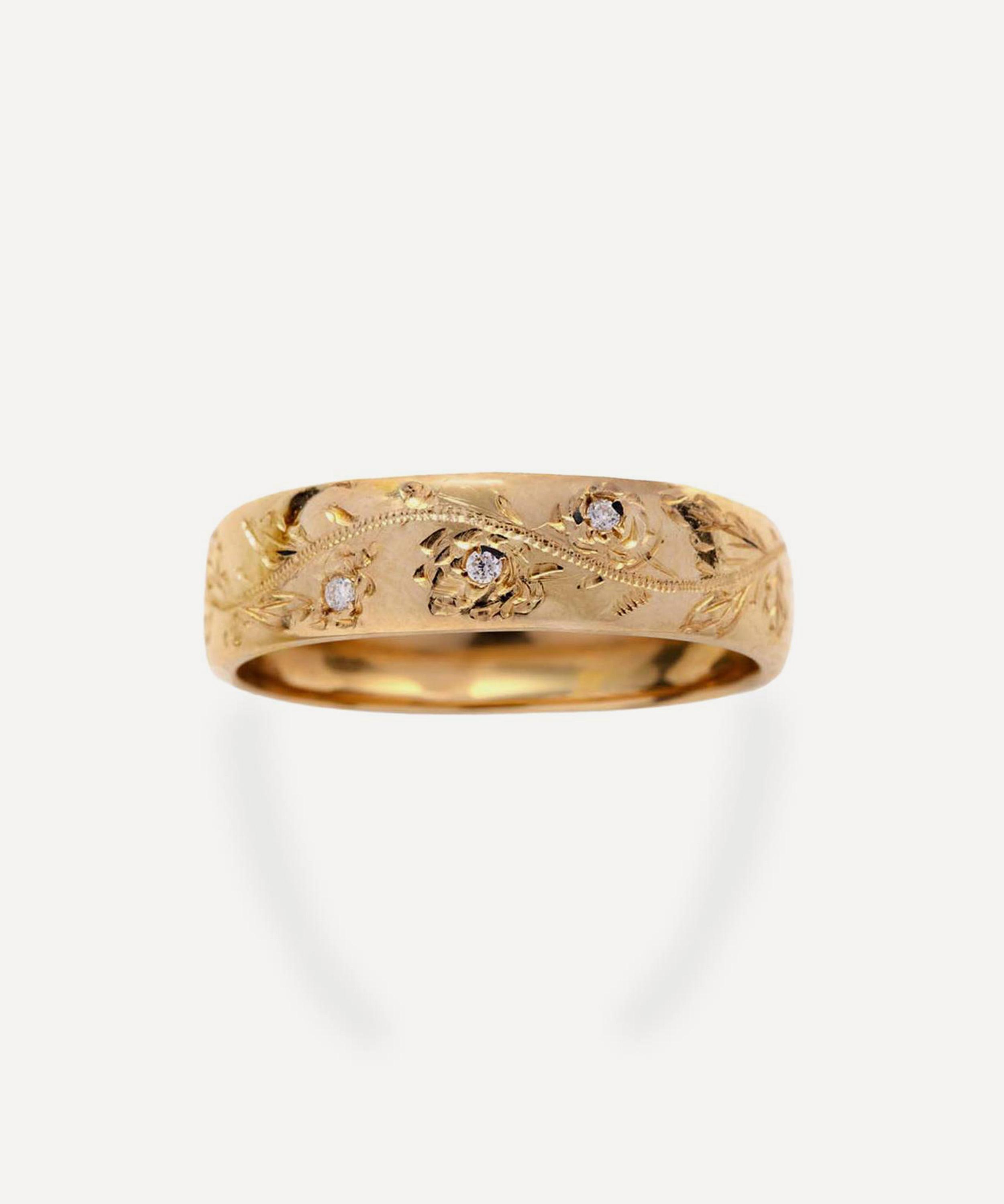 Atelier Vm 9ct Gold English Rose Diamond Ring