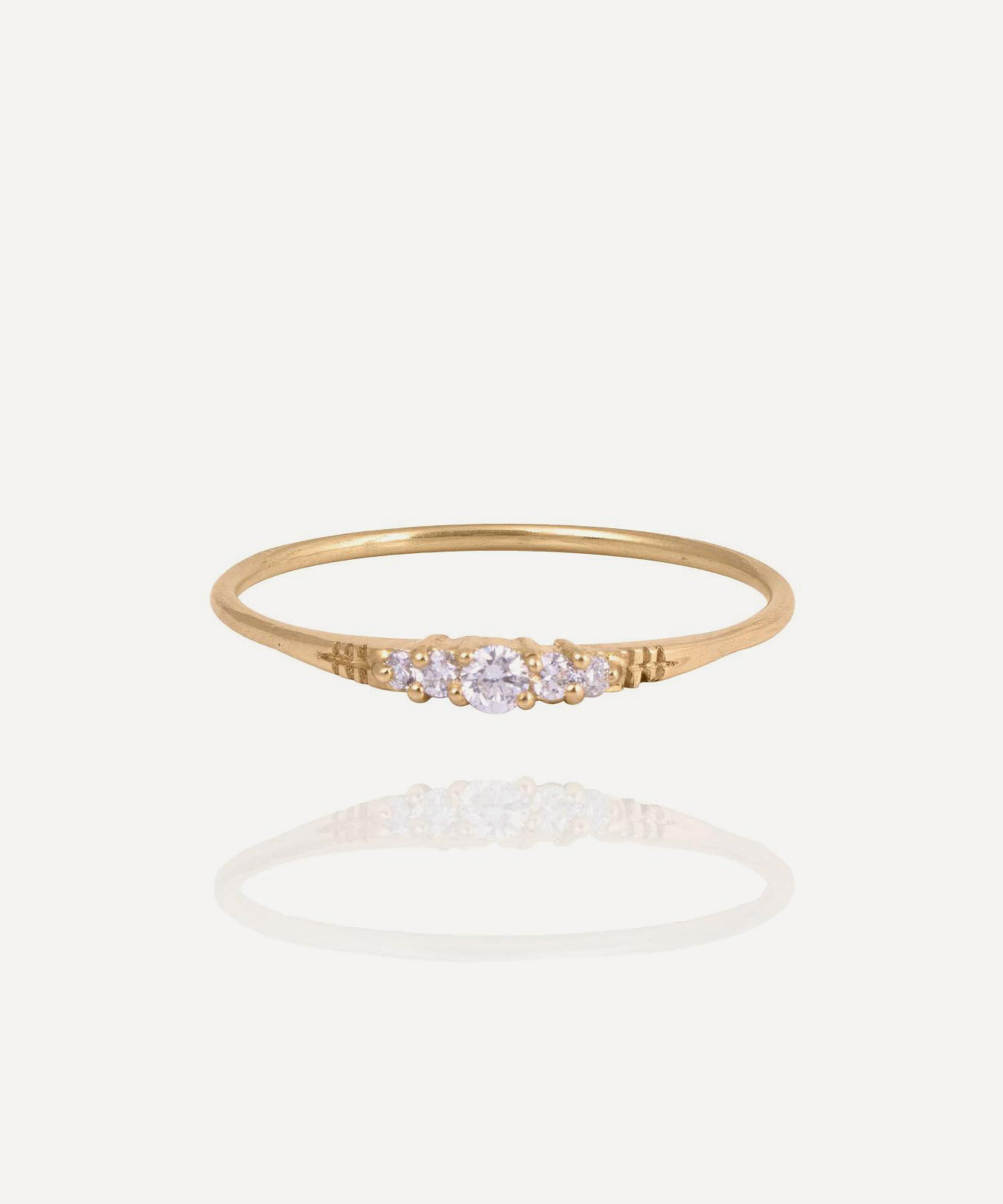 Atelier Vm 18ct Gold Valentina Five-stone Diamond Ring