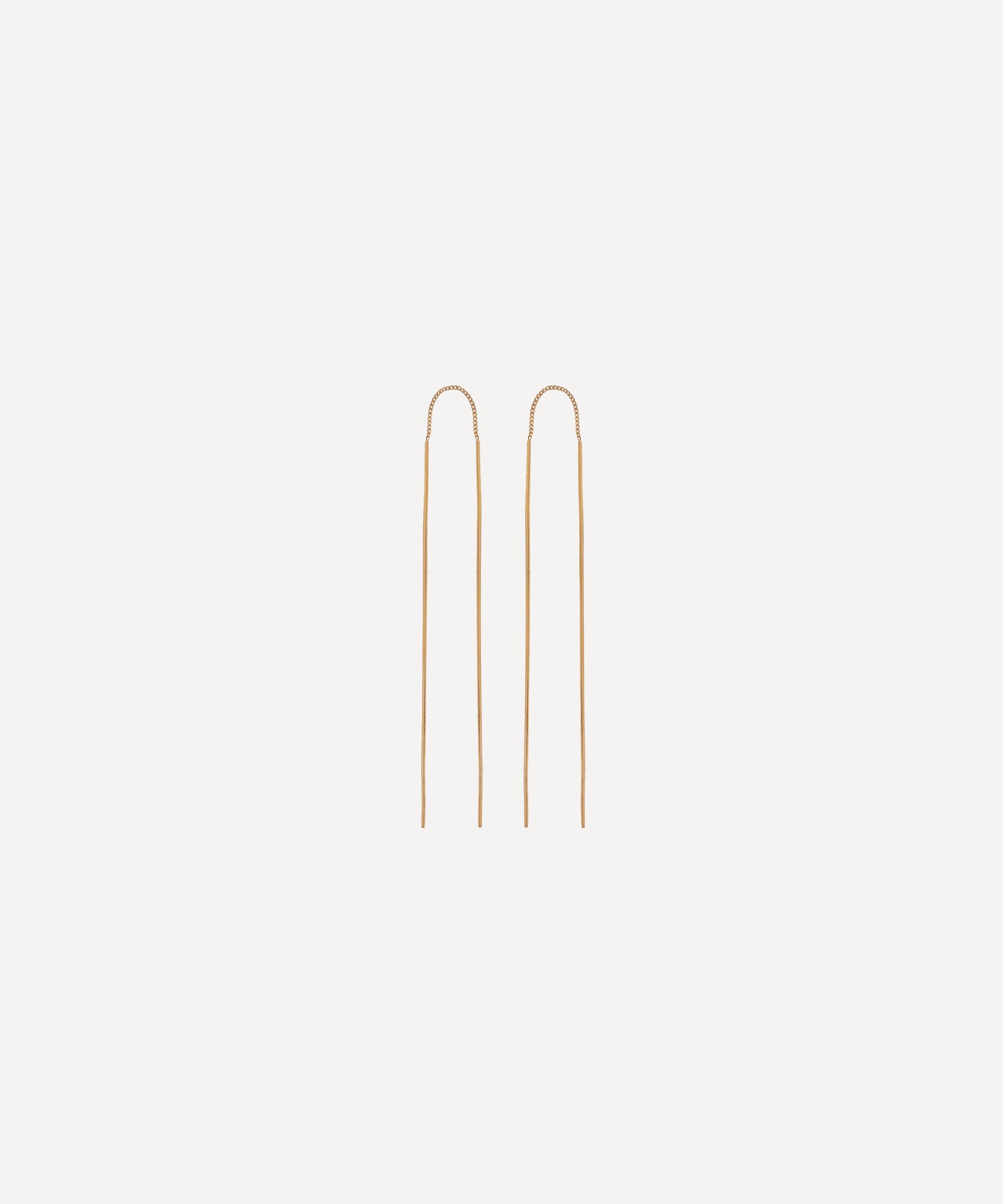 Atelier Vm 18ct Gold Stiletto Drop Earrings