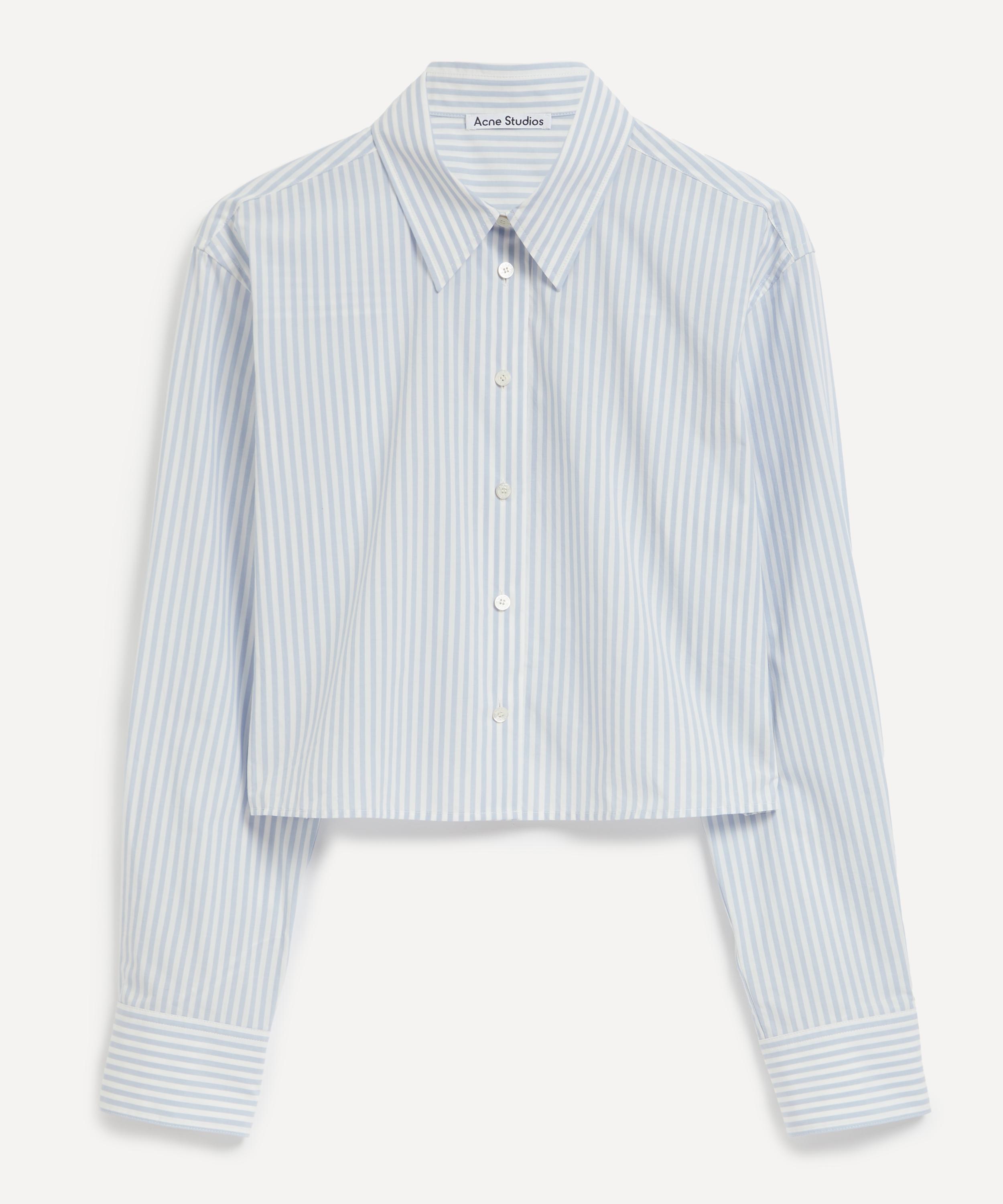 Acne Studios Women's Button-up Logo Stamp Shirt
