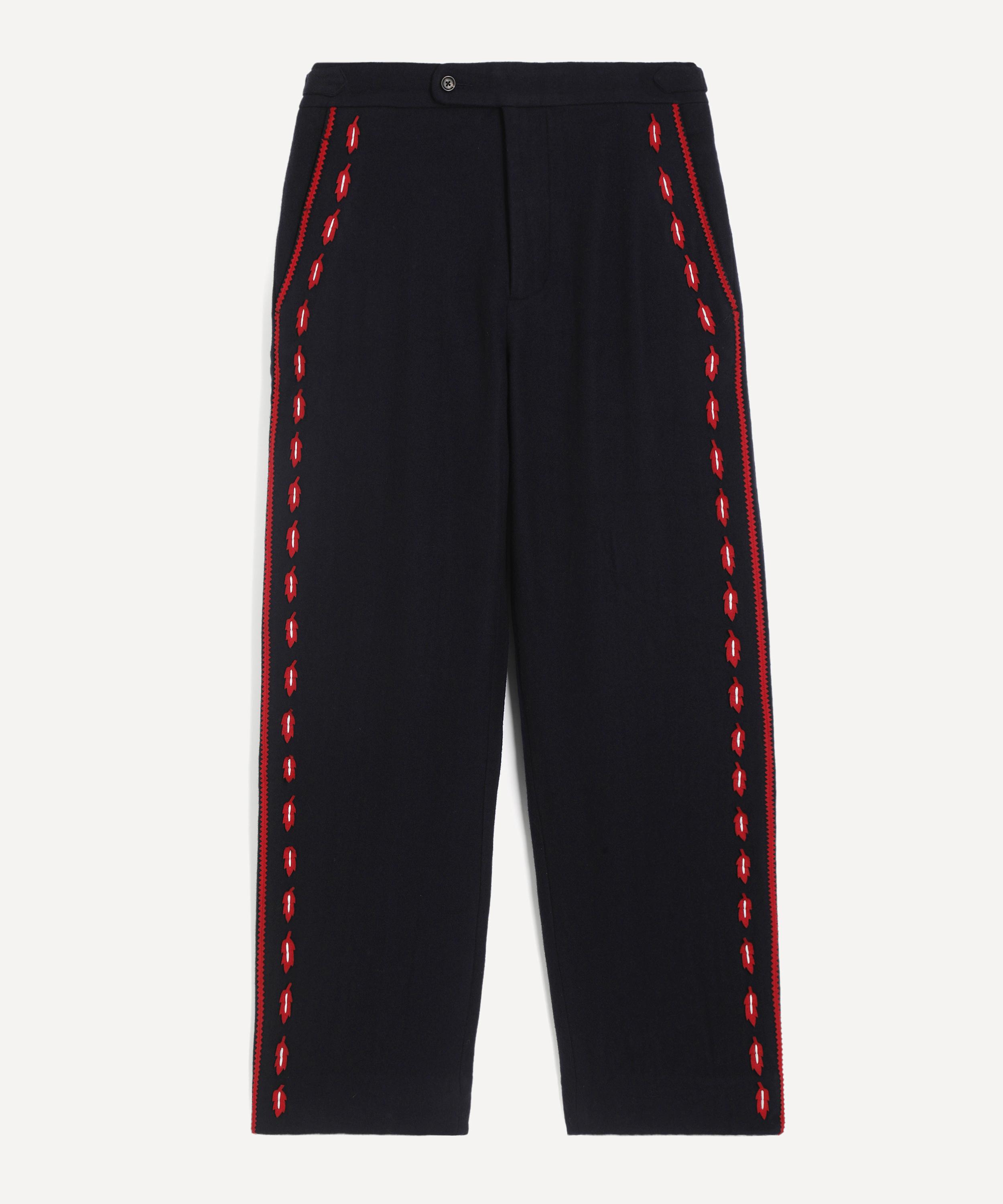Bode Mens Carroll Side Buckle Trousers In Blue